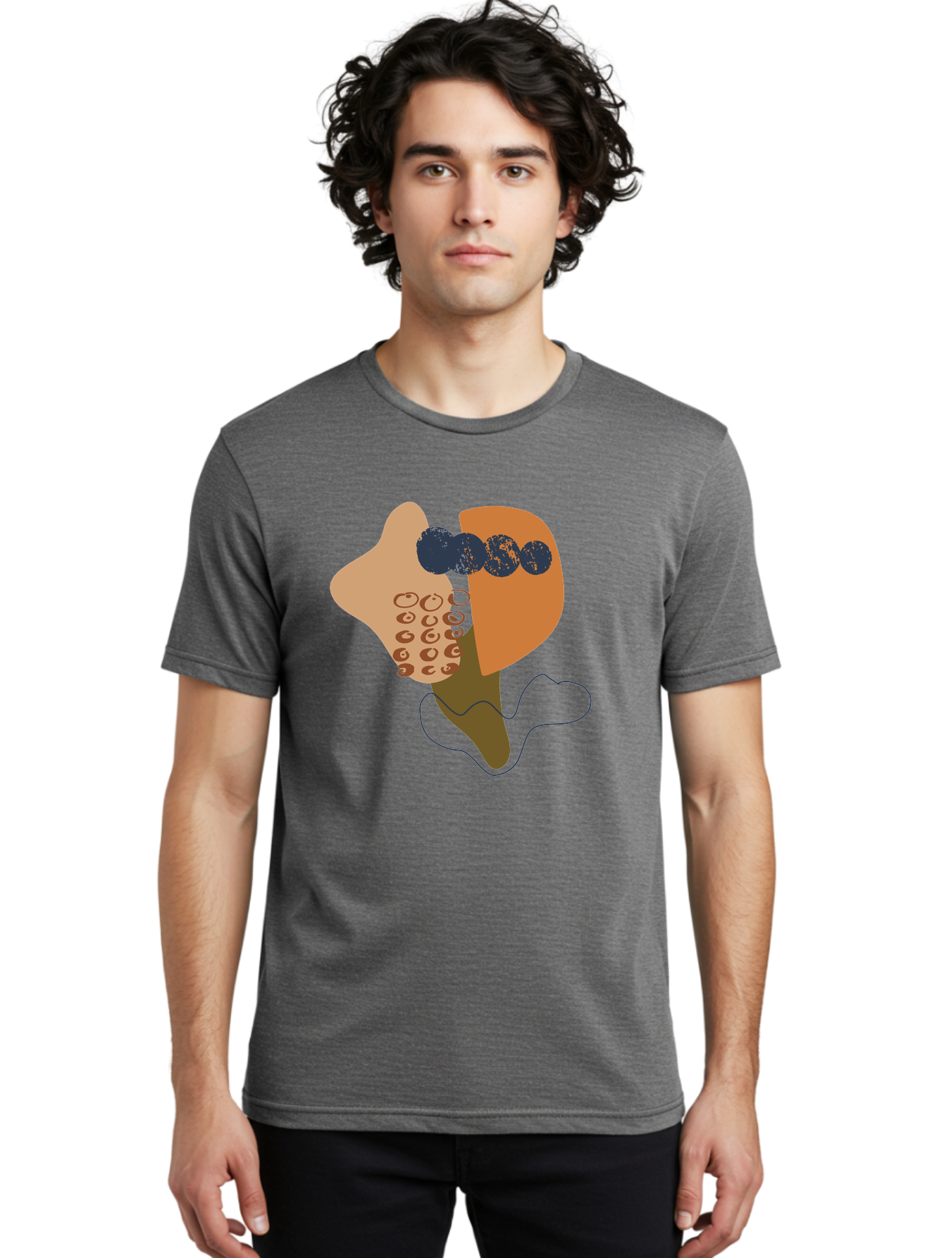 Ice-Cream-Cone Men'S Graphic Tee, 100% Cotton, Comfortable Casual Summer Wear, Machine Washable, Ice Cream Cone, Abstract Design, Modern Art, Colorful Treat, Creative Expression, Unique Illustration, Sweet Delight, Artistic Creativity -  Aaa438 10