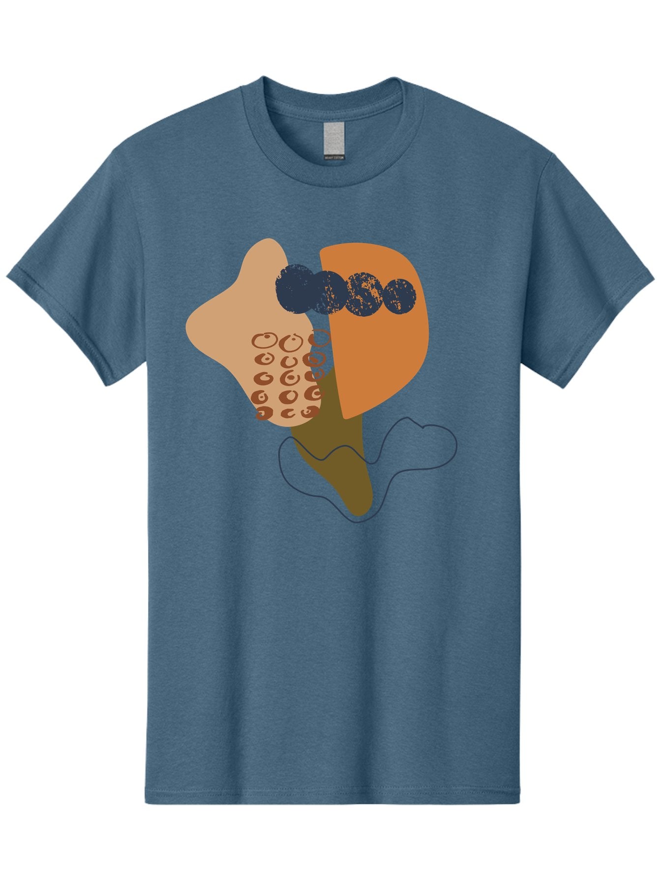 Ice-Cream-Cone Men'S Graphic Tee, 100% Cotton, Comfortable Casual Summer Wear, Machine Washable, Ice Cream Cone, Abstract Design, Modern Art, Colorful Treat, Creative Expression, Unique Illustration, Sweet Delight, Artistic Creativity -  Aaa438 3