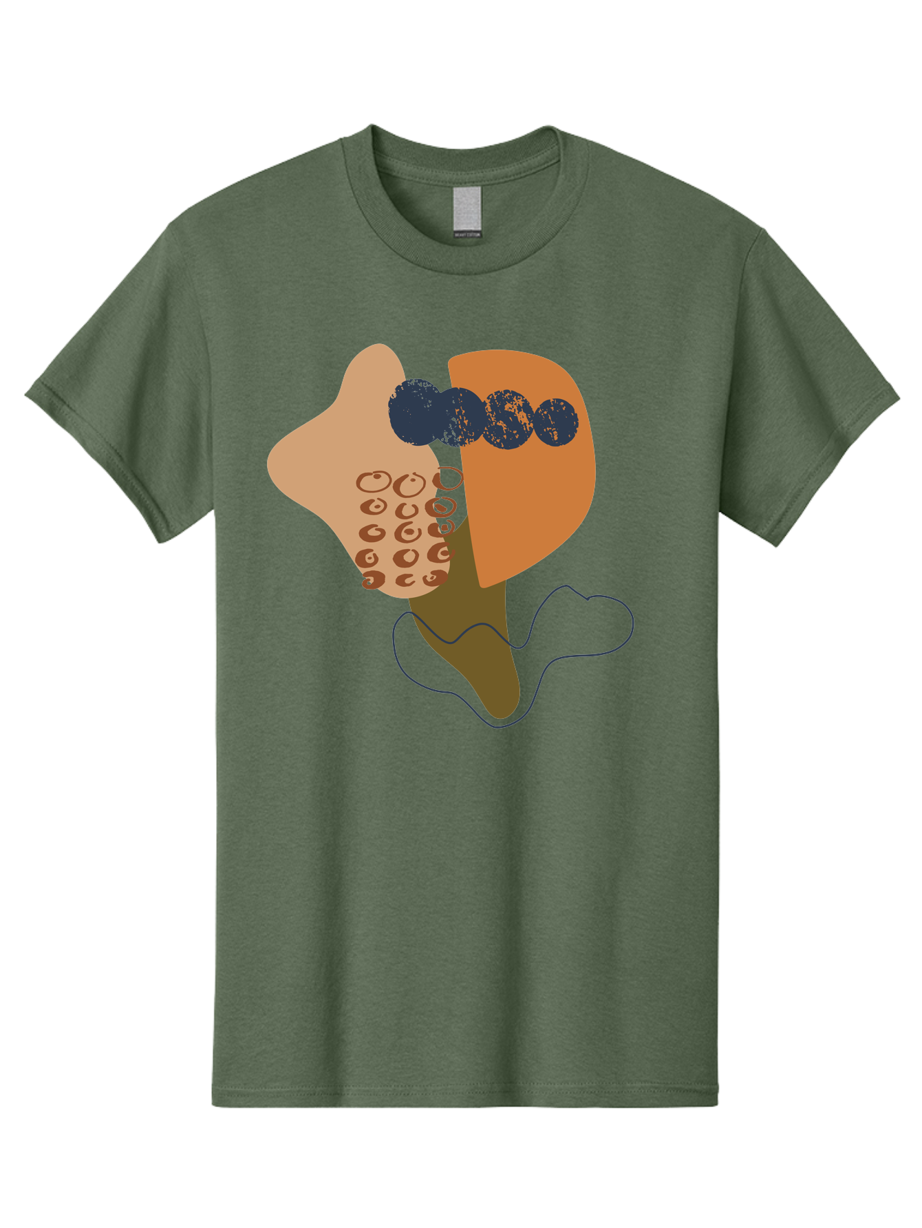 Ice-Cream-Cone Men'S Graphic Tee, 100% Cotton, Comfortable Casual Summer Wear, Machine Washable, Ice Cream Cone, Abstract Design, Modern Art, Colorful Treat, Creative Expression, Unique Illustration, Sweet Delight, Artistic Creativity -  Aaa438 15