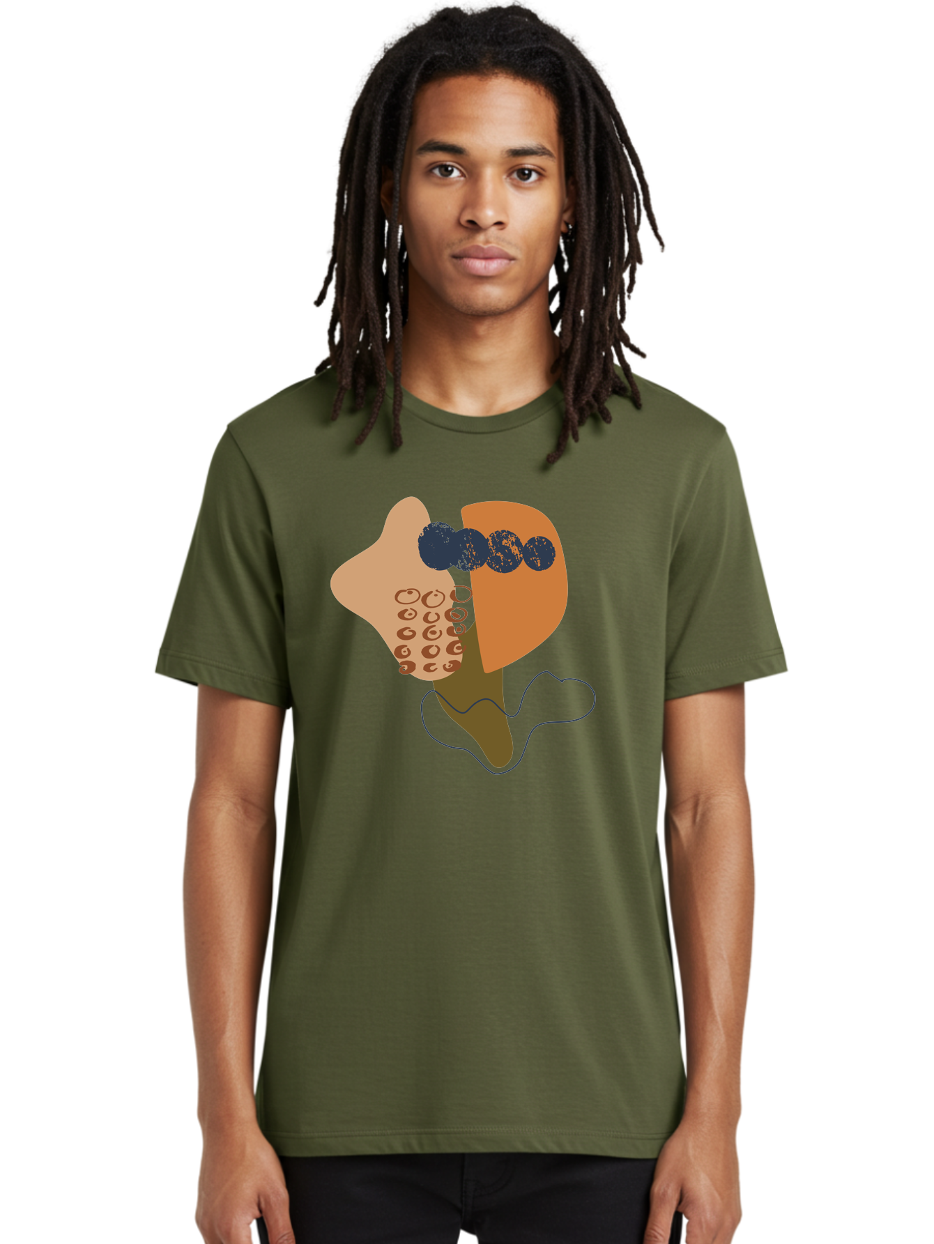 Ice-Cream-Cone Men'S Graphic Tee, 100% Cotton, Comfortable Casual Summer Wear, Machine Washable, Ice Cream Cone, Abstract Design, Modern Art, Colorful Treat, Creative Expression, Unique Illustration, Sweet Delight, Artistic Creativity -  Aaa438 16