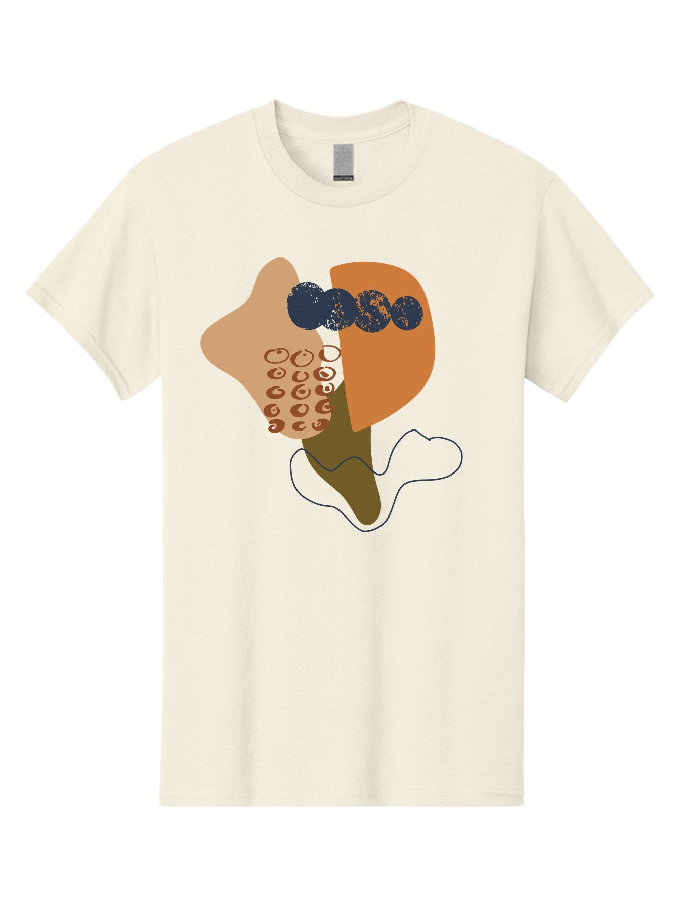 Ice-Cream-Cone Men'S Graphic Tee, 100% Cotton, Comfortable Casual Summer Wear, Machine Washable, Ice Cream Cone, Abstract Design, Modern Art, Colorful Treat, Creative Expression, Unique Illustration, Sweet Delight, Artistic Creativity -  Aaa438 5