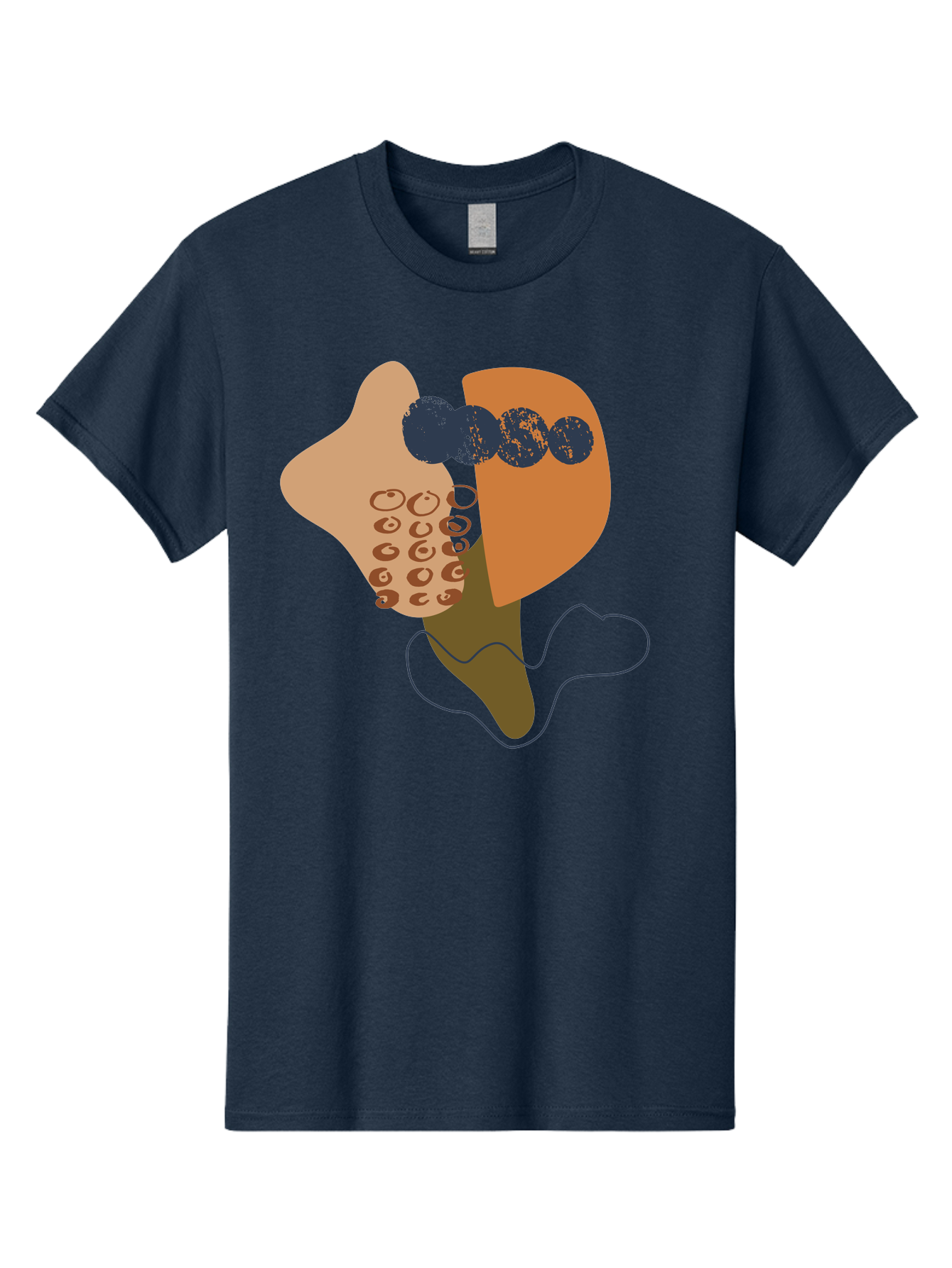 Ice-Cream-Cone Men'S Graphic Tee, 100% Cotton, Comfortable Casual Summer Wear, Machine Washable, Ice Cream Cone, Abstract Design, Modern Art, Colorful Treat, Creative Expression, Unique Illustration, Sweet Delight, Artistic Creativity -  Aaa438 19