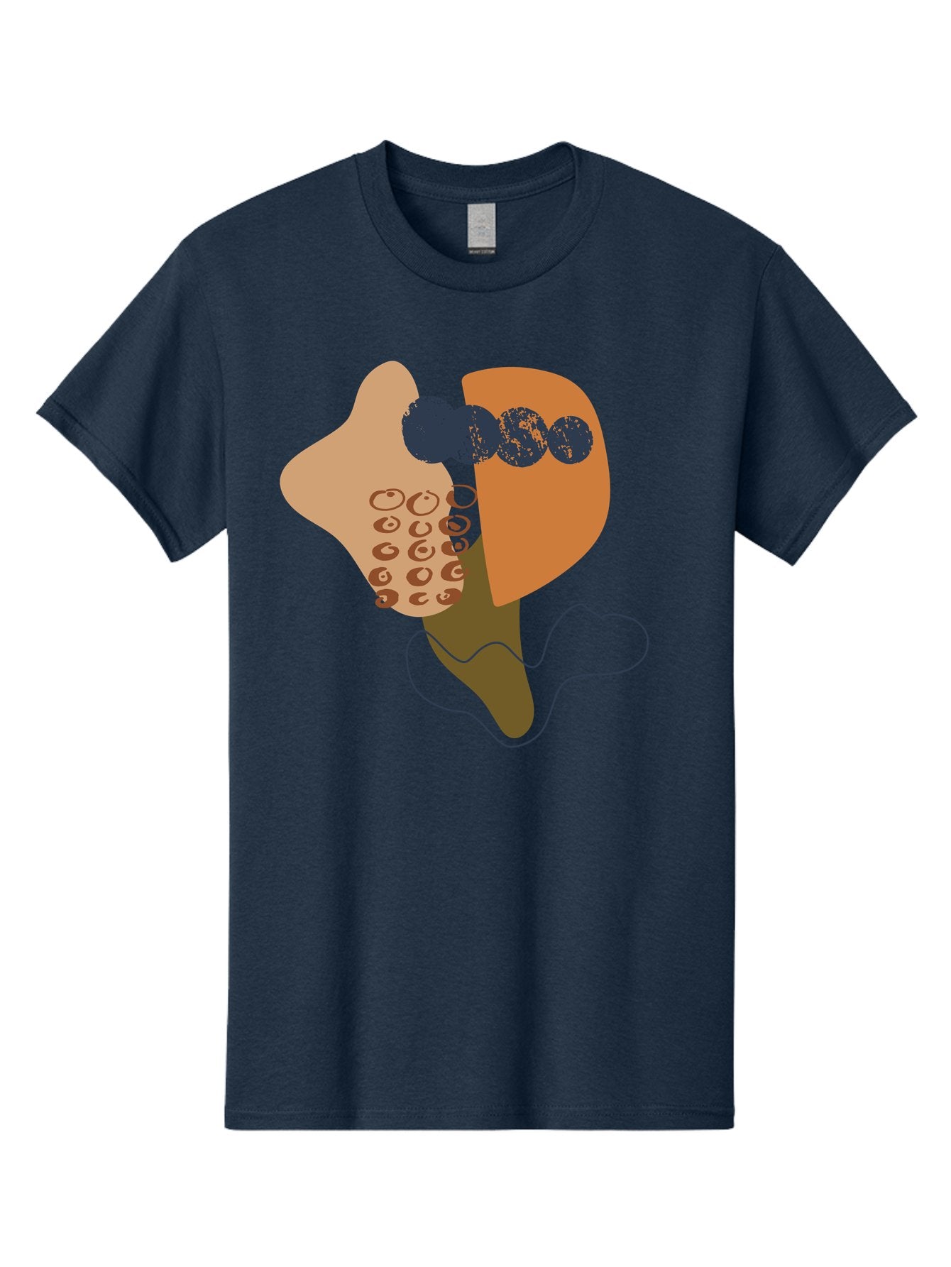 Ice-Cream-Cone Men'S Graphic Tee, 100% Cotton, Comfortable Casual Summer Wear, Machine Washable, Ice Cream Cone, Abstract Design, Modern Art, Colorful Treat, Creative Expression, Unique Illustration, Sweet Delight, Artistic Creativity -  Aaa438 25