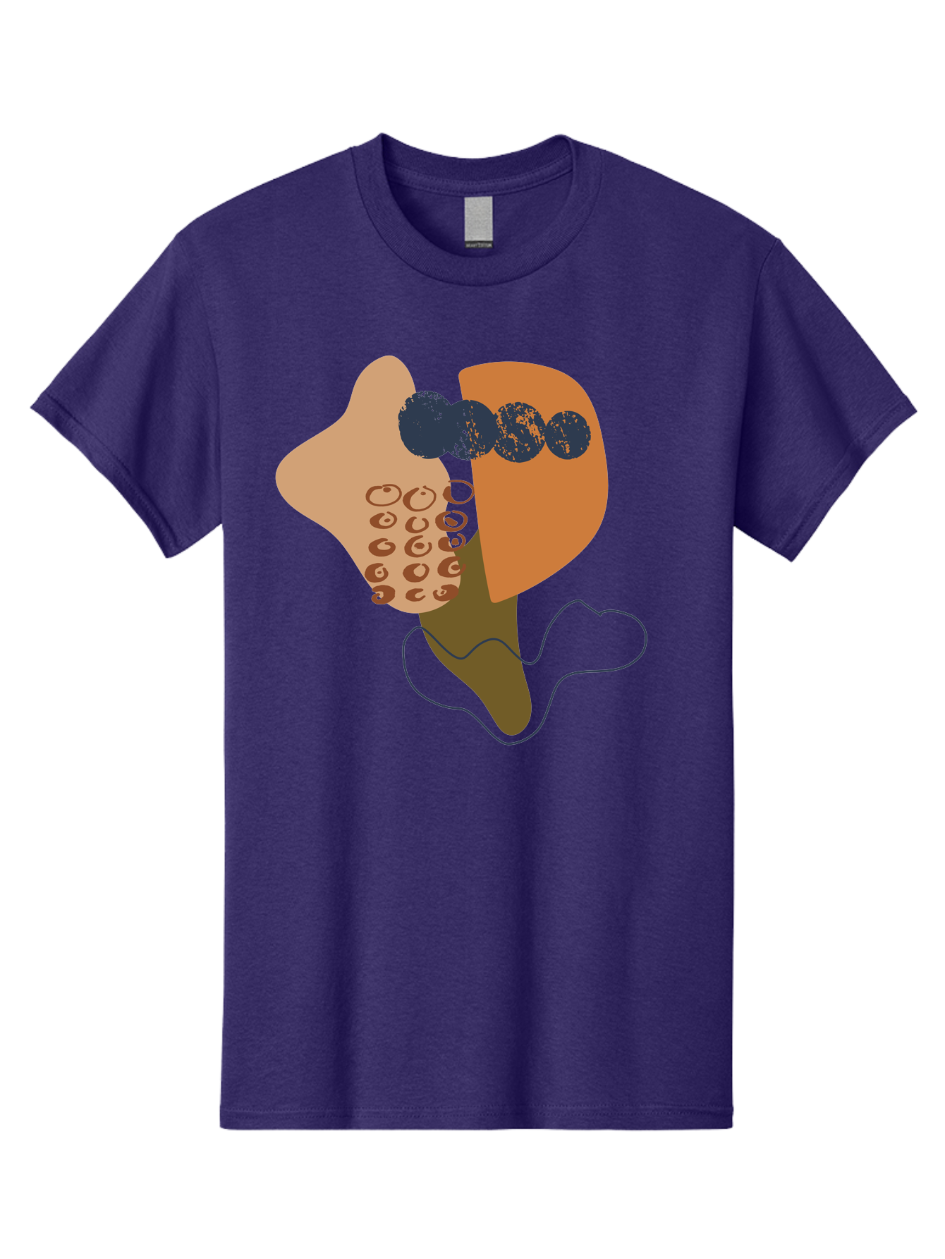Ice-Cream-Cone Men'S Graphic Tee, 100% Cotton, Comfortable Casual Summer Wear, Machine Washable, Ice Cream Cone, Abstract Design, Modern Art, Colorful Treat, Creative Expression, Unique Illustration, Sweet Delight, Artistic Creativity -  Aaa438 21