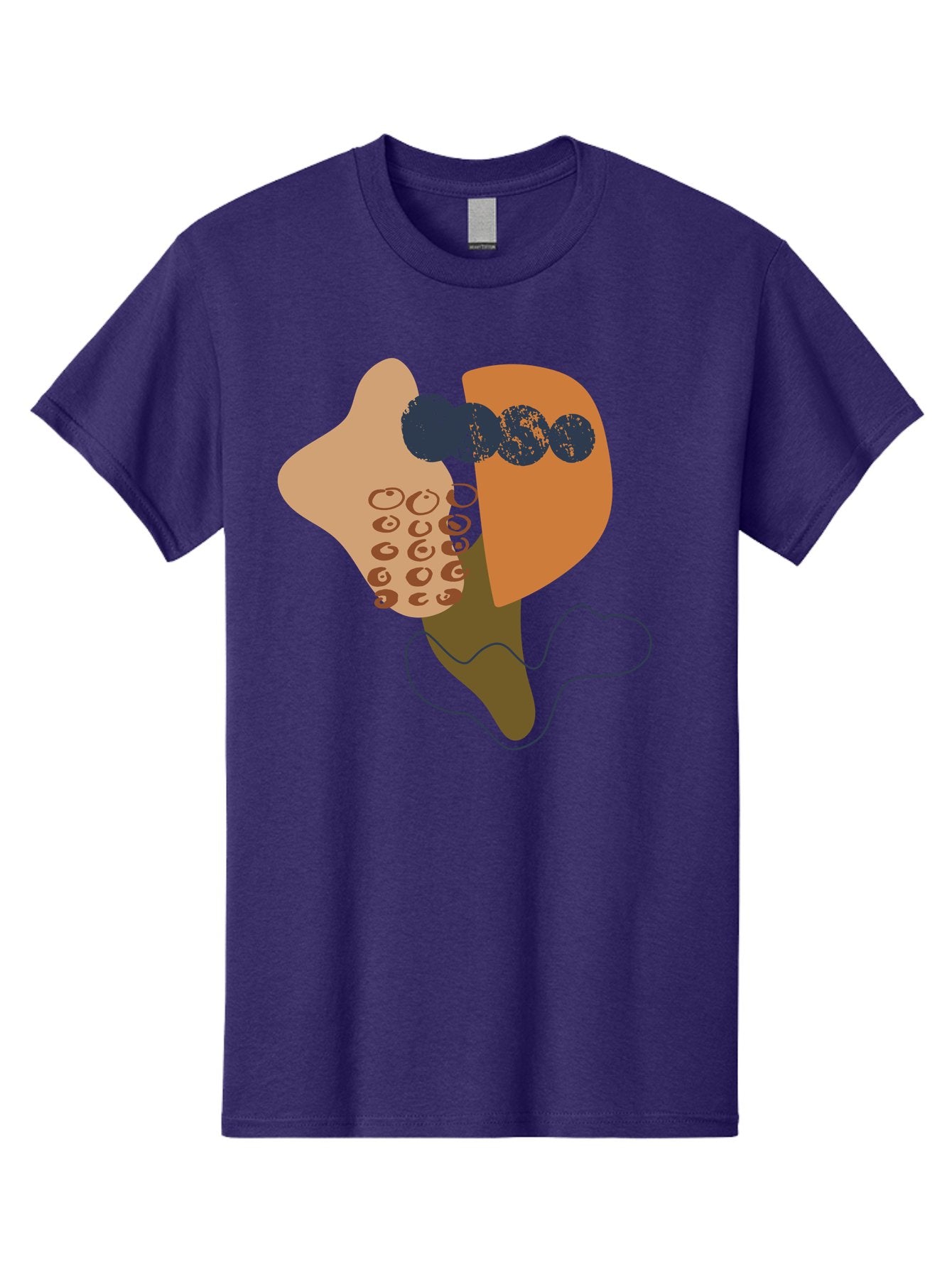 Ice-Cream-Cone Men'S Graphic Tee, 100% Cotton, Comfortable Casual Summer Wear, Machine Washable, Ice Cream Cone, Abstract Design, Modern Art, Colorful Treat, Creative Expression, Unique Illustration, Sweet Delight, Artistic Creativity -  Aaa438 17