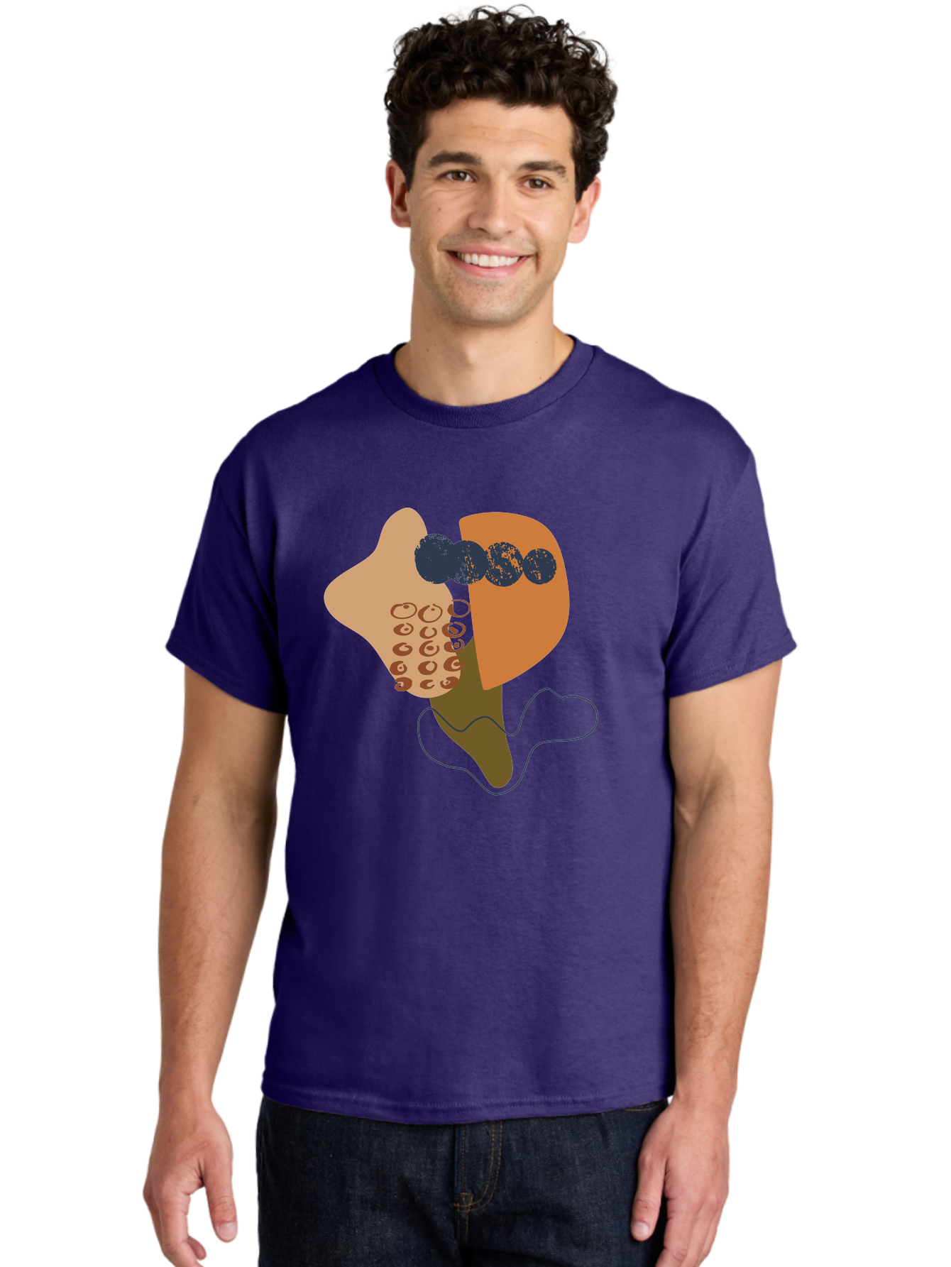 Ice-Cream-Cone Men'S Graphic Tee, 100% Cotton, Comfortable Casual Summer Wear, Machine Washable, Ice Cream Cone, Abstract Design, Modern Art, Colorful Treat, Creative Expression, Unique Illustration, Sweet Delight, Artistic Creativity -  Aaa438 22