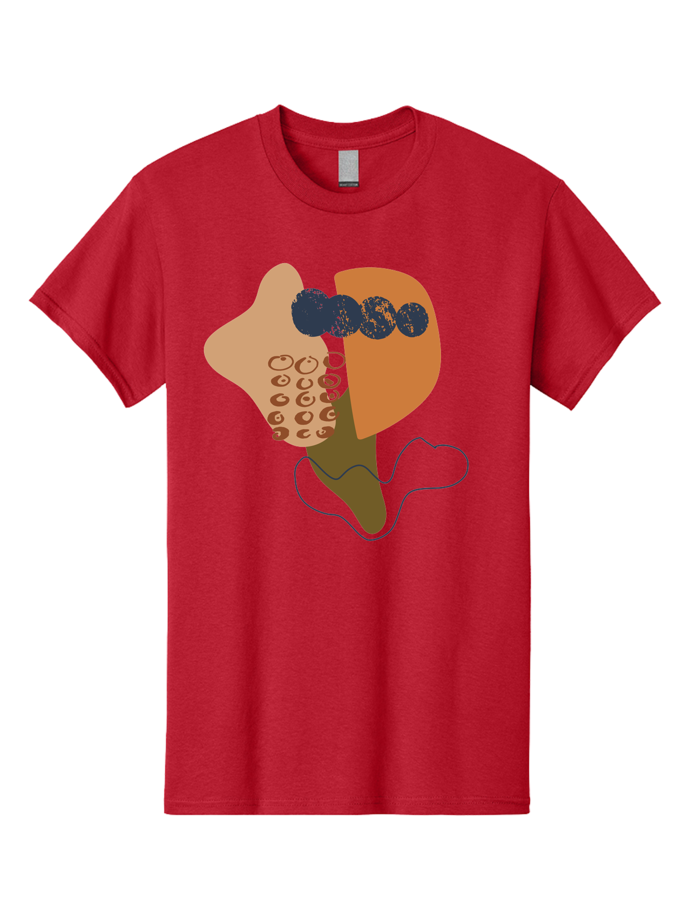 Ice-Cream-Cone Men'S Graphic Tee, 100% Cotton, Comfortable Casual Summer Wear, Machine Washable, Ice Cream Cone, Abstract Design, Modern Art, Colorful Treat, Creative Expression, Unique Illustration, Sweet Delight, Artistic Creativity -  Aaa438 23