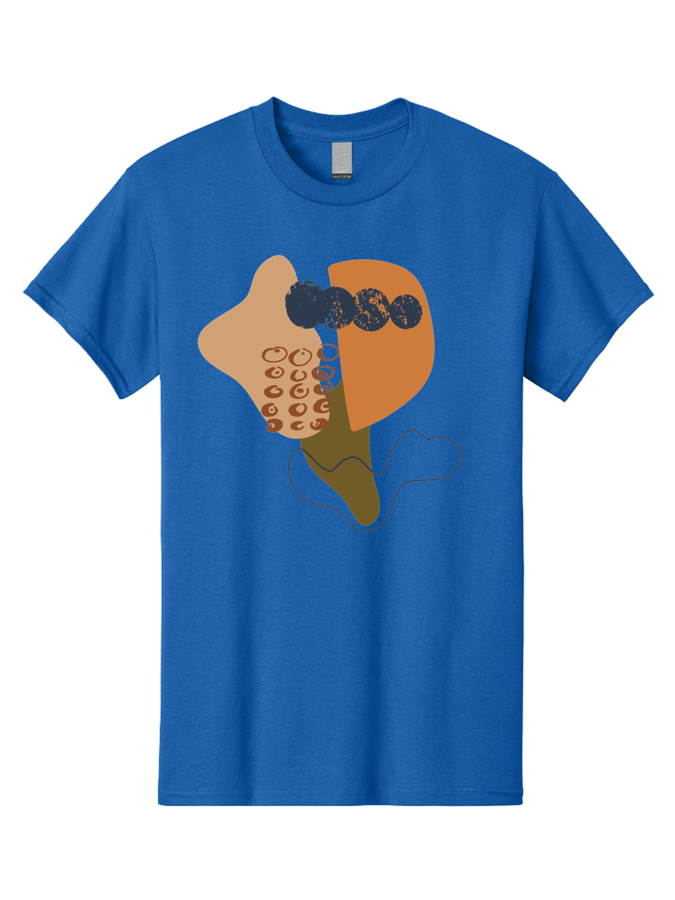 Ice-Cream-Cone Men'S Graphic Tee, 100% Cotton, Comfortable Casual Summer Wear, Machine Washable, Ice Cream Cone, Abstract Design, Modern Art, Colorful Treat, Creative Expression, Unique Illustration, Sweet Delight, Artistic Creativity -  Aaa438 25