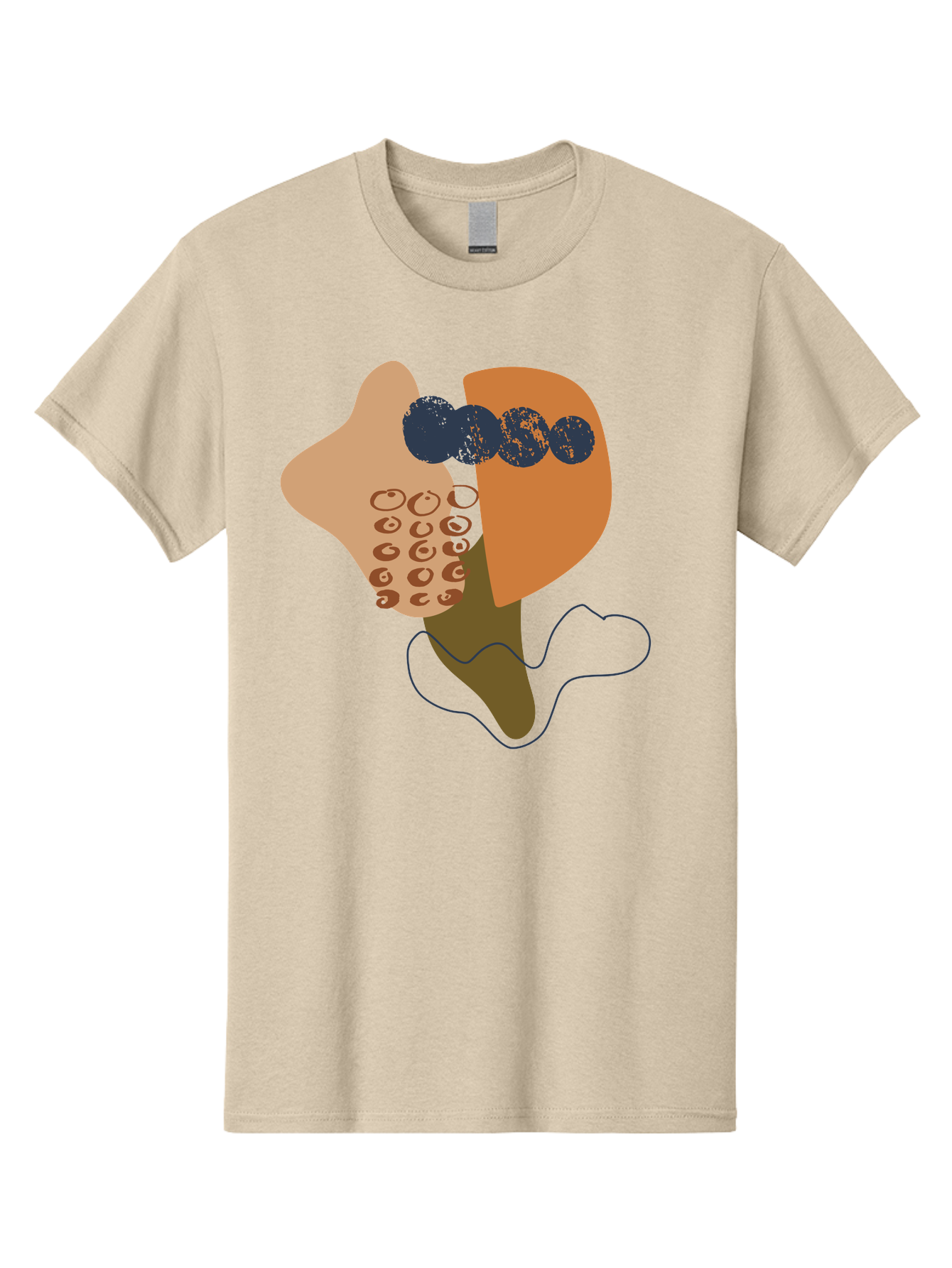 Ice-Cream-Cone Men'S Graphic Tee, 100% Cotton, Comfortable Casual Summer Wear, Machine Washable, Ice Cream Cone, Abstract Design, Modern Art, Colorful Treat, Creative Expression, Unique Illustration, Sweet Delight, Artistic Creativity -  Aaa438 27