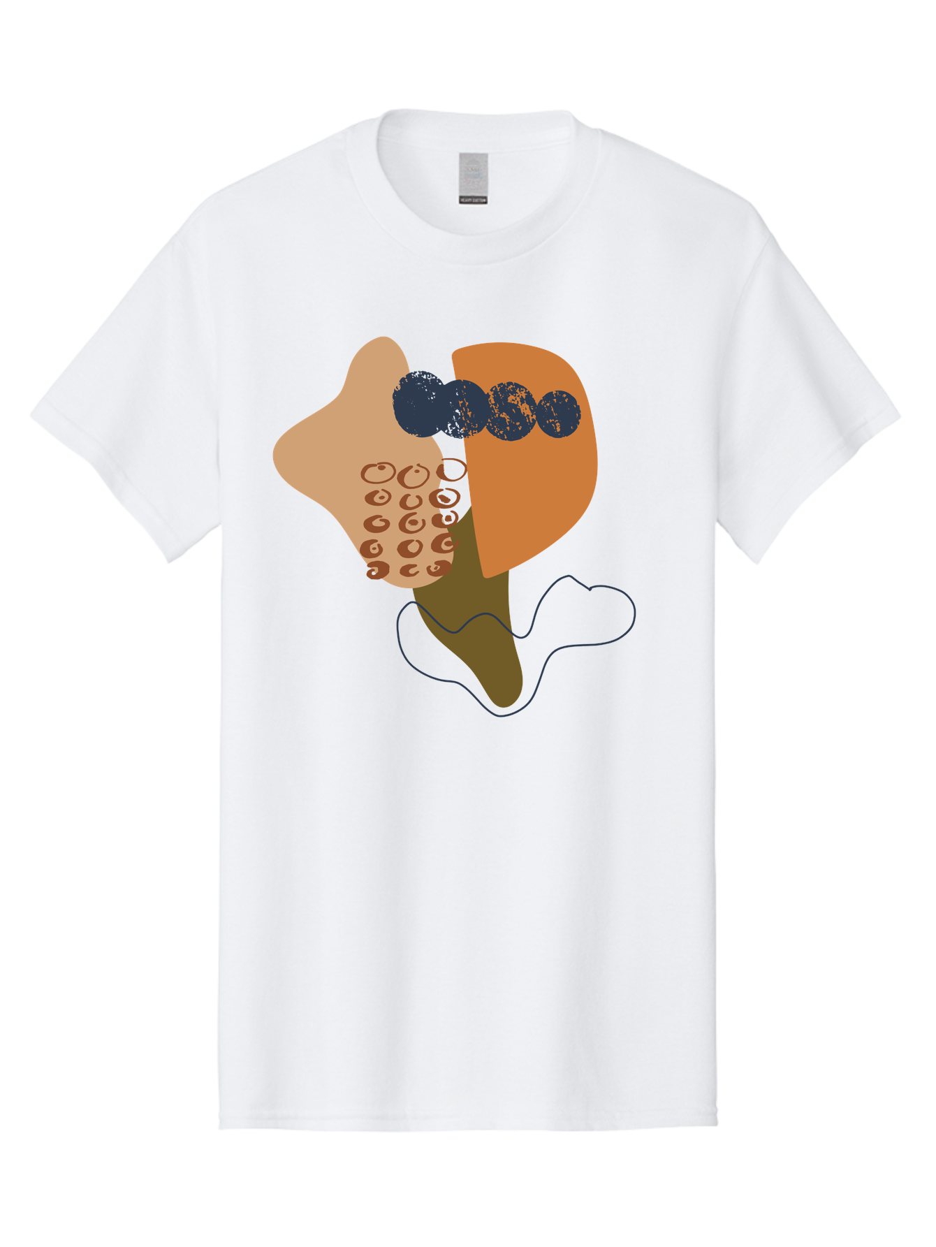 Ice-Cream-Cone Men'S Graphic Tee, 100% Cotton, Comfortable Casual Summer Wear, Machine Washable, Ice Cream Cone, Abstract Design, Modern Art, Colorful Treat, Creative Expression, Unique Illustration, Sweet Delight, Artistic Creativity -  Aaa438 29