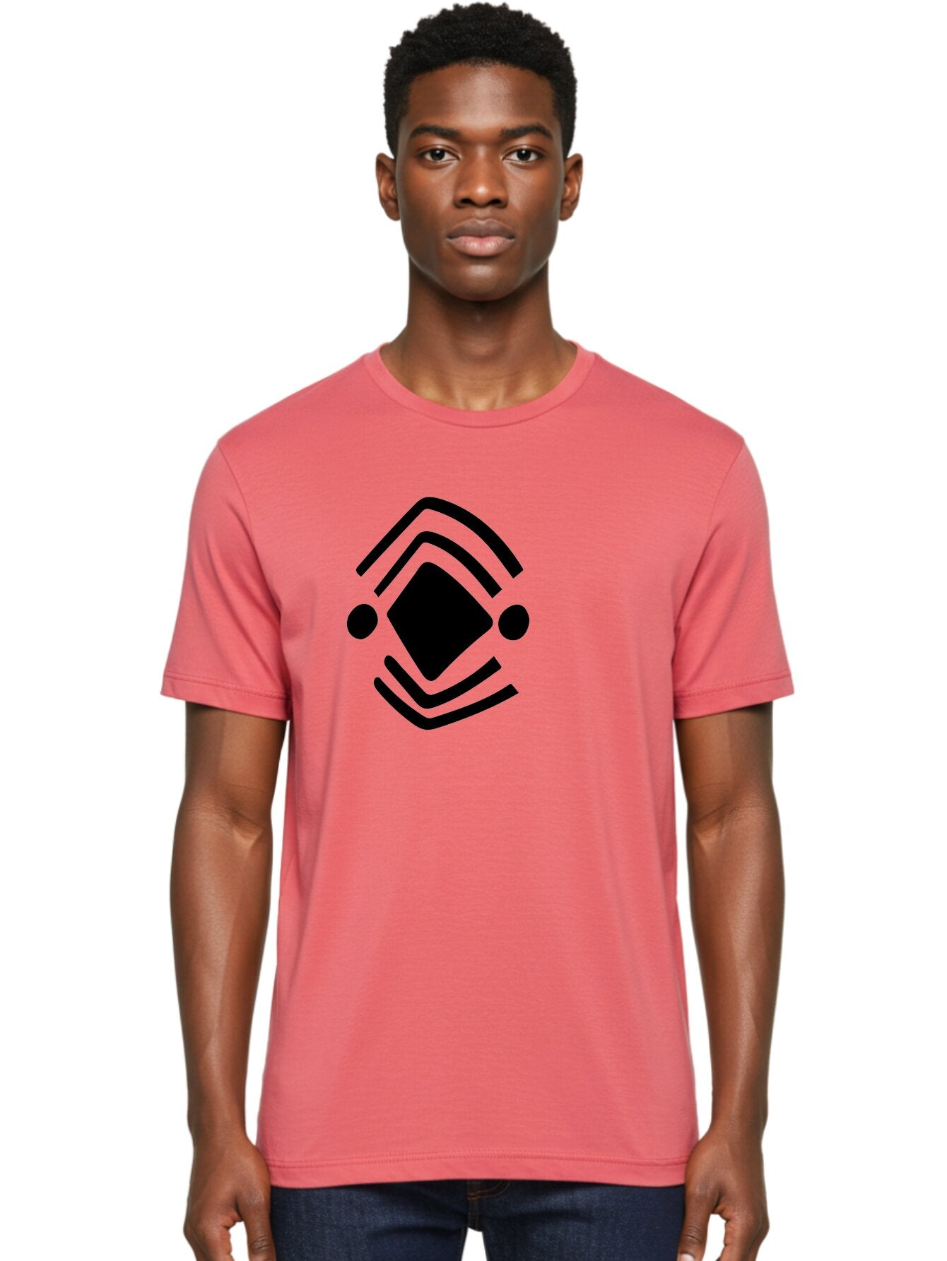 Krita-Logo Men'S Graphic Tee, 100% Cotton, Comfortable Casual Summer Wear, Machine Washable, Diamond Shape, Abstract Logo, Minimalist Design, Simple Shapes, Modern Icon, Geometric Pattern, Stylized Graphic -  Aaa441 16