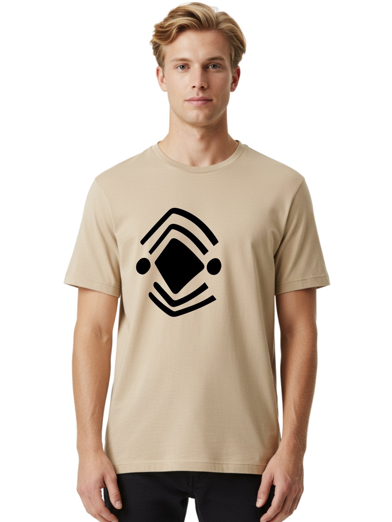 Krita-Logo Men'S Graphic Tee, 100% Cotton, Comfortable Casual Summer Wear, Machine Washable, Diamond Shape, Abstract Logo, Minimalist Design, Simple Shapes, Modern Icon, Geometric Pattern, Stylized Graphic -  Aaa441 10