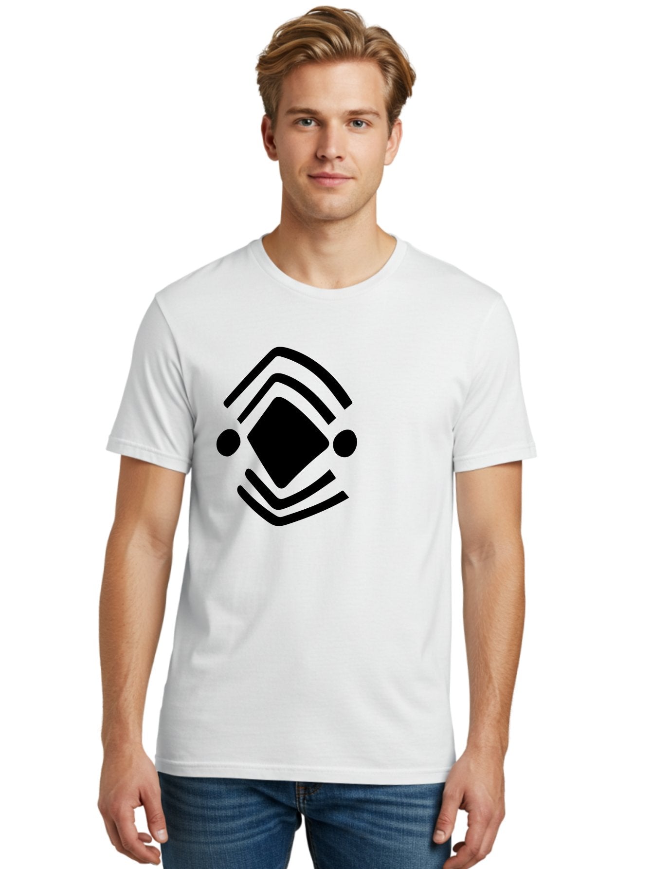 Krita-Logo Men'S Graphic Tee, 100% Cotton, Comfortable Casual Summer Wear, Machine Washable, Diamond Shape, Abstract Logo, Minimalist Design, Simple Shapes, Modern Icon, Geometric Pattern, Stylized Graphic -  Aaa441 28