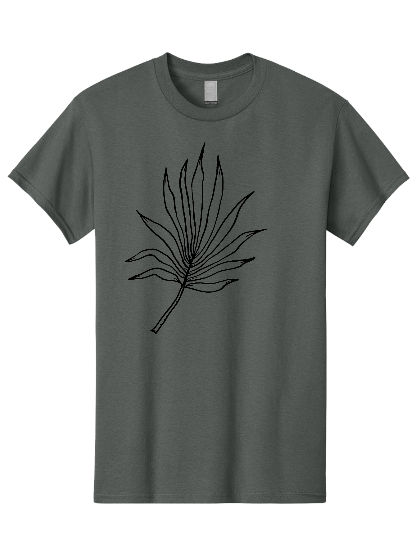 Leaf-1 Men'S Graphic Tee, 100% Cotton, Comfortable Casual Summer Wear, Machine Washable, Marijuana Leaf, Cannabis Symbol, Black Outline, Simple Design, Minimalist Art, Leaf Illustration, Pot Leaf, Cannabis Leaf Art, Weed Symbol, -  Aaa442 3