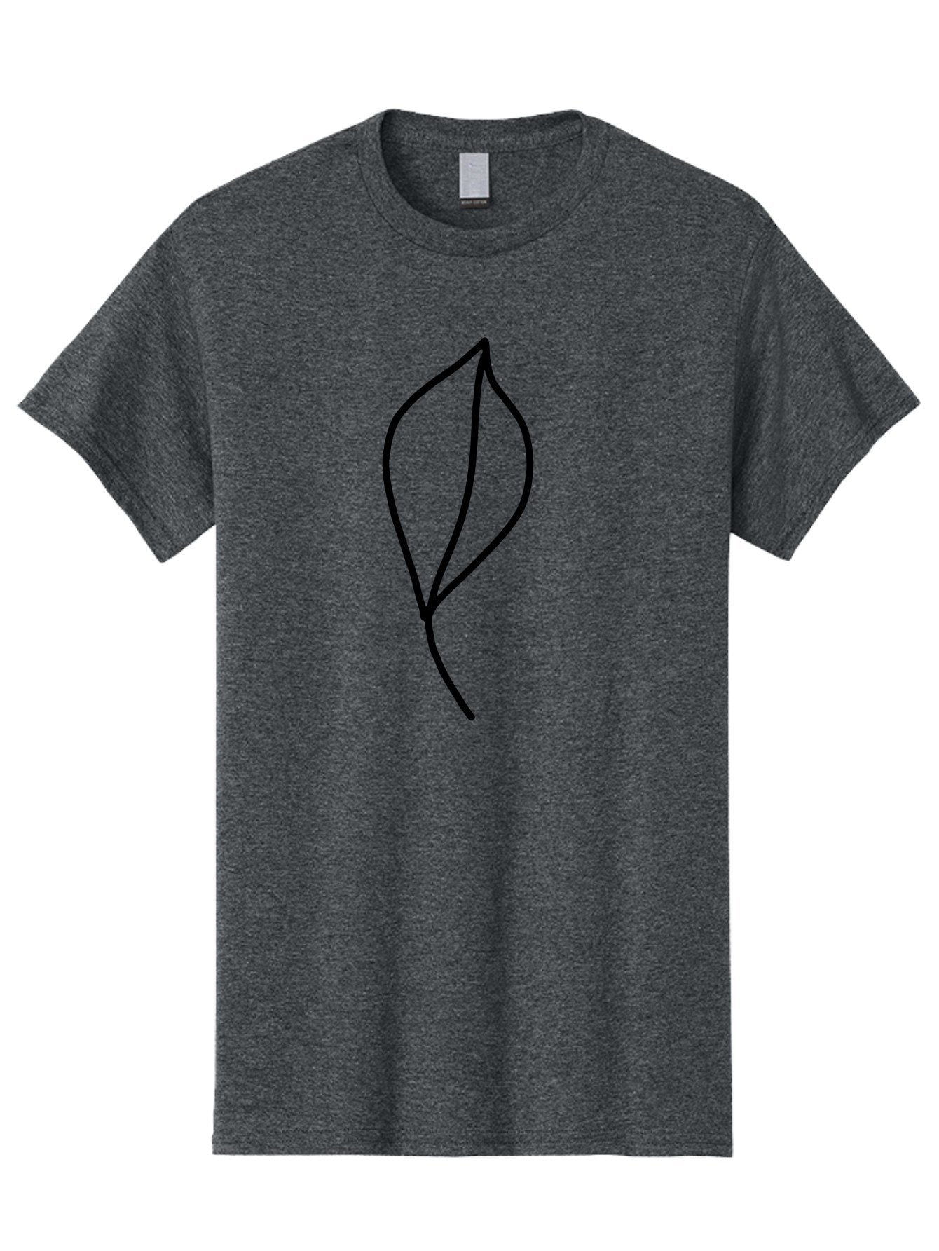Leaf-3 Men'S Graphic Tee, 100% Cotton, Comfortable Casual Summer Wear, Machine Washable, Simple Leaf Illustration, Minimalist Design, Black Outline, Nature-Inspired Art, Botanical Icon, Modern Simplicity, Eco-Friendly Graphic -  Aaa444 17