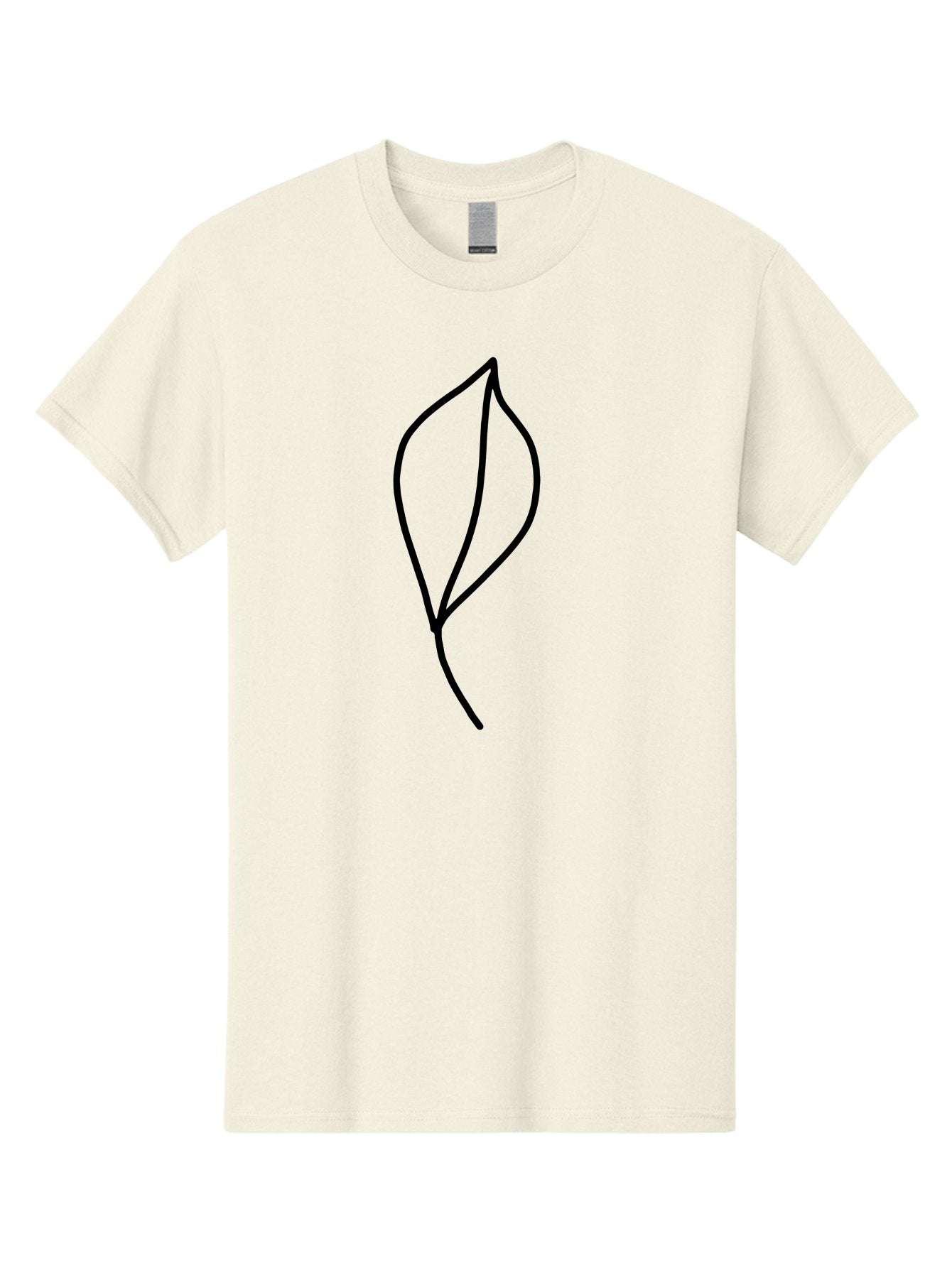 Leaf-3 Men'S Graphic Tee, 100% Cotton, Comfortable Casual Summer Wear, Machine Washable, Simple Leaf Illustration, Minimalist Design, Black Outline, Nature-Inspired Art, Botanical Icon, Modern Simplicity, Eco-Friendly Graphic -  Aaa444 23
