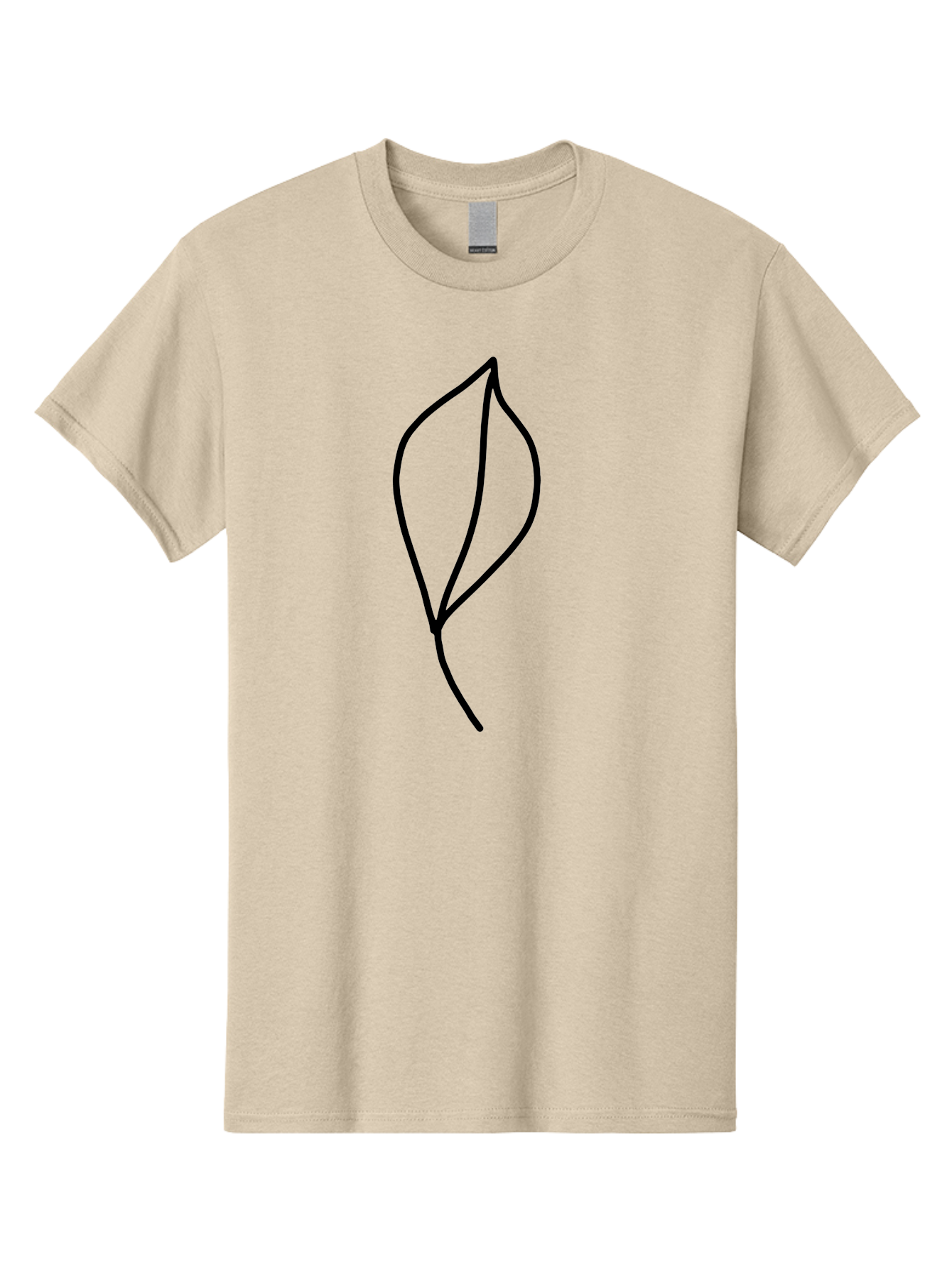 Leaf-3 Men'S Graphic Tee, 100% Cotton, Comfortable Casual Summer Wear, Machine Washable, Simple Leaf Illustration, Minimalist Design, Black Outline, Nature-Inspired Art, Botanical Icon, Modern Simplicity, Eco-Friendly Graphic -  Aaa444 27
