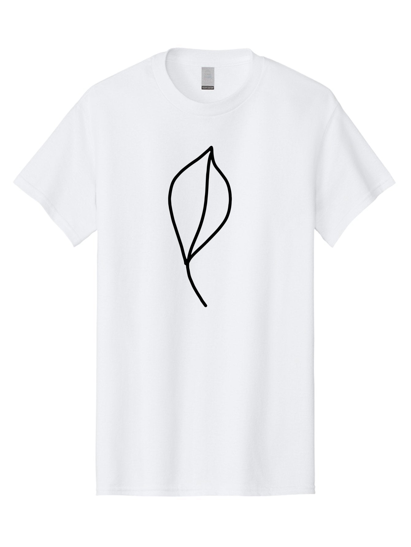 Leaf-3 Men'S Graphic Tee, 100% Cotton, Comfortable Casual Summer Wear, Machine Washable, Simple Leaf Illustration, Minimalist Design, Black Outline, Nature-Inspired Art, Botanical Icon, Modern Simplicity, Eco-Friendly Graphic -  Aaa444 9