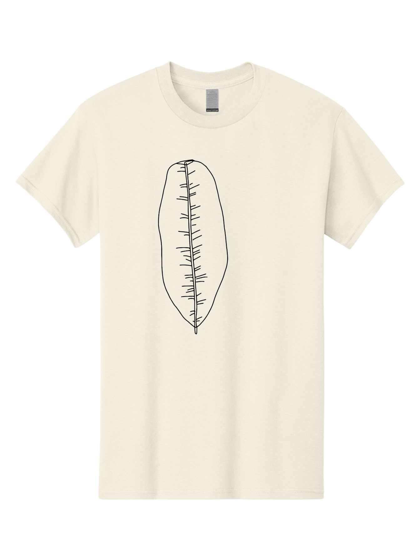 Leaf-Illustration-1 Men'S Graphic Tee, 100% Cotton, Comfortable Casual Summer Wear, Machine Washable, Simple Leaf, Leaf Outline, Minimalist Art, Black Lines, Leaf Veins, Botanical Illustration, Simple Design, Leaf Shape -  Aaa445 17