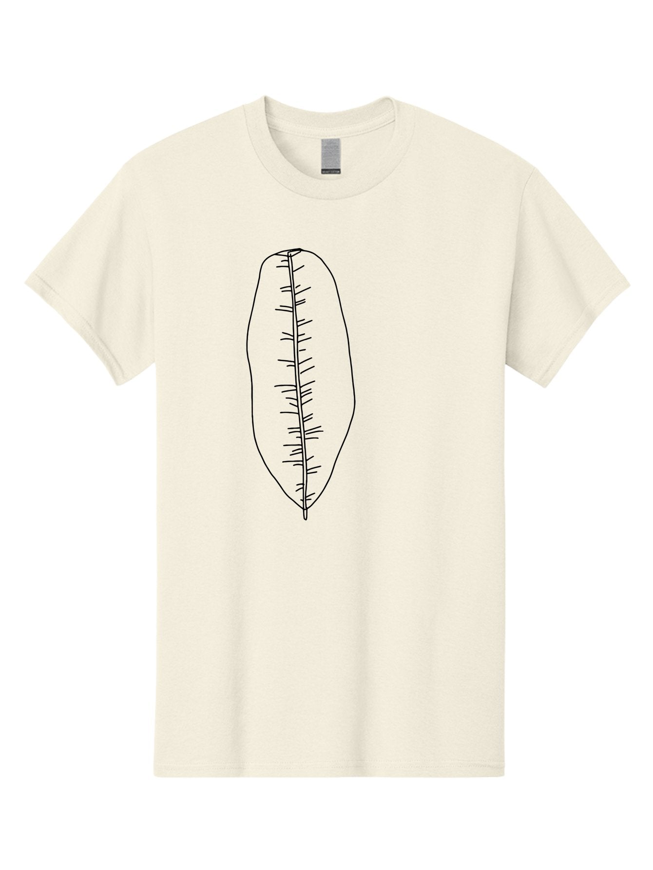 Leaf-Illustration-1 Men'S Graphic Tee, 100% Cotton, Comfortable Casual Summer Wear, Machine Washable, Simple Leaf, Leaf Outline, Minimalist Art, Black Lines, Leaf Veins, Botanical Illustration, Simple Design, Leaf Shape -  Aaa445 11