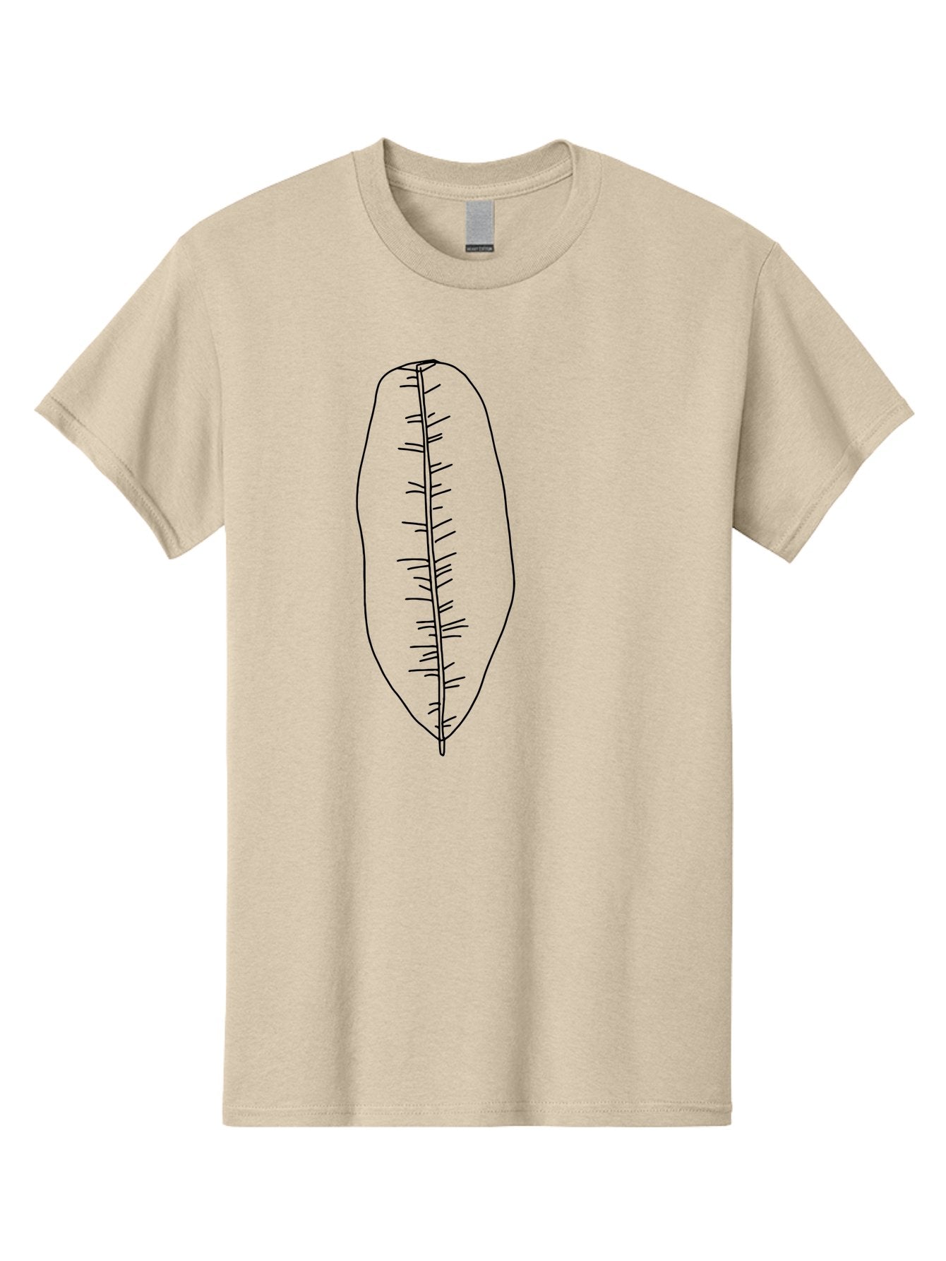 Leaf-Illustration-1 Men'S Graphic Tee, 100% Cotton, Comfortable Casual Summer Wear, Machine Washable, Simple Leaf, Leaf Outline, Minimalist Art, Black Lines, Leaf Veins, Botanical Illustration, Simple Design, Leaf Shape -  Aaa445 17