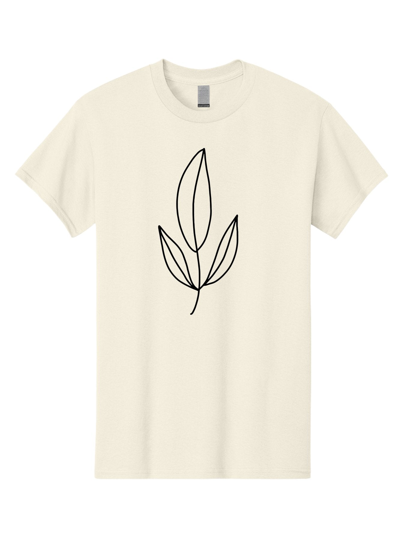 Leaves-6 Men'S Graphic Tee, 100% Cotton, Comfortable Casual Summer Wear, Machine Washable, Simple Leaf Illustration, Minimalist Design, Botanical Art, Leaf Outline, Nature-Inspired Graphics, Eco-Friendly Visuals -  Aaa455 17