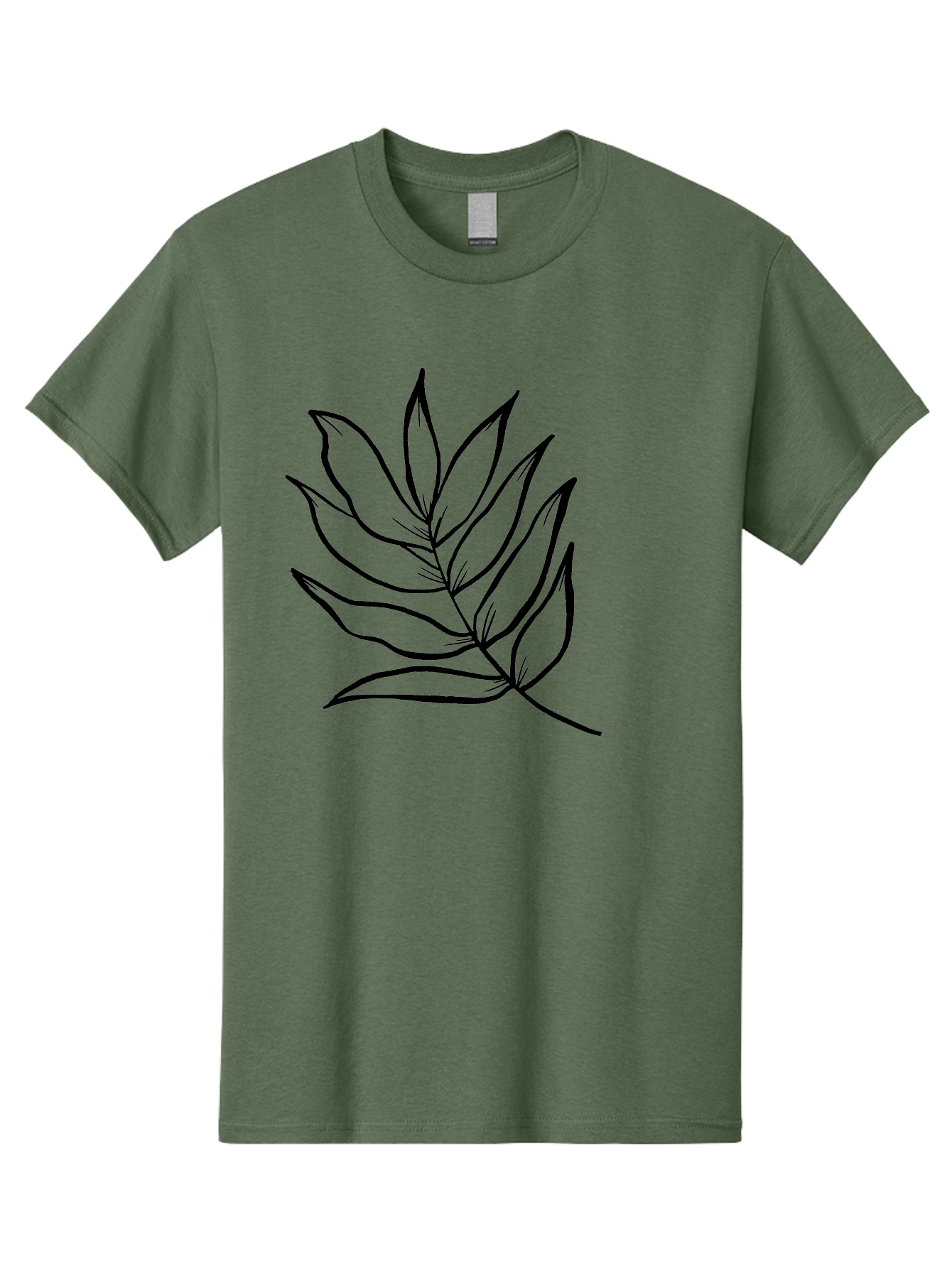 Leaves-7 Men'S Graphic Tee, 100% Cotton, Comfortable Casual Summer Wear, Machine Washable, Hand-Drawn Leaf, Simple Line Art, Minimalist Design, Black Silhouette, Natural Elements, Leaf Illustration, Botanical Art -  Aaa456 15