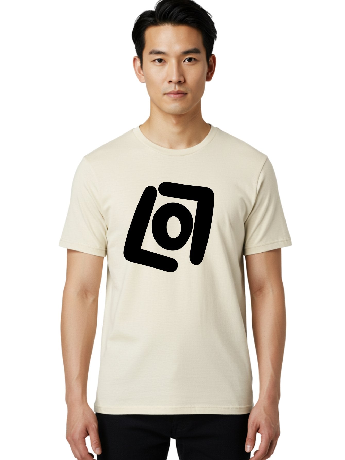 Lo7 Men'S Graphic Tee, 100% Cotton, Comfortable Casual Summer Wear, Machine Washable, Stylized Logo, Modern Design, Abstract Shapes, Geometric Pattern, Minimalist Art, Bold Lines, Unique Typography -  Aaa460 6
