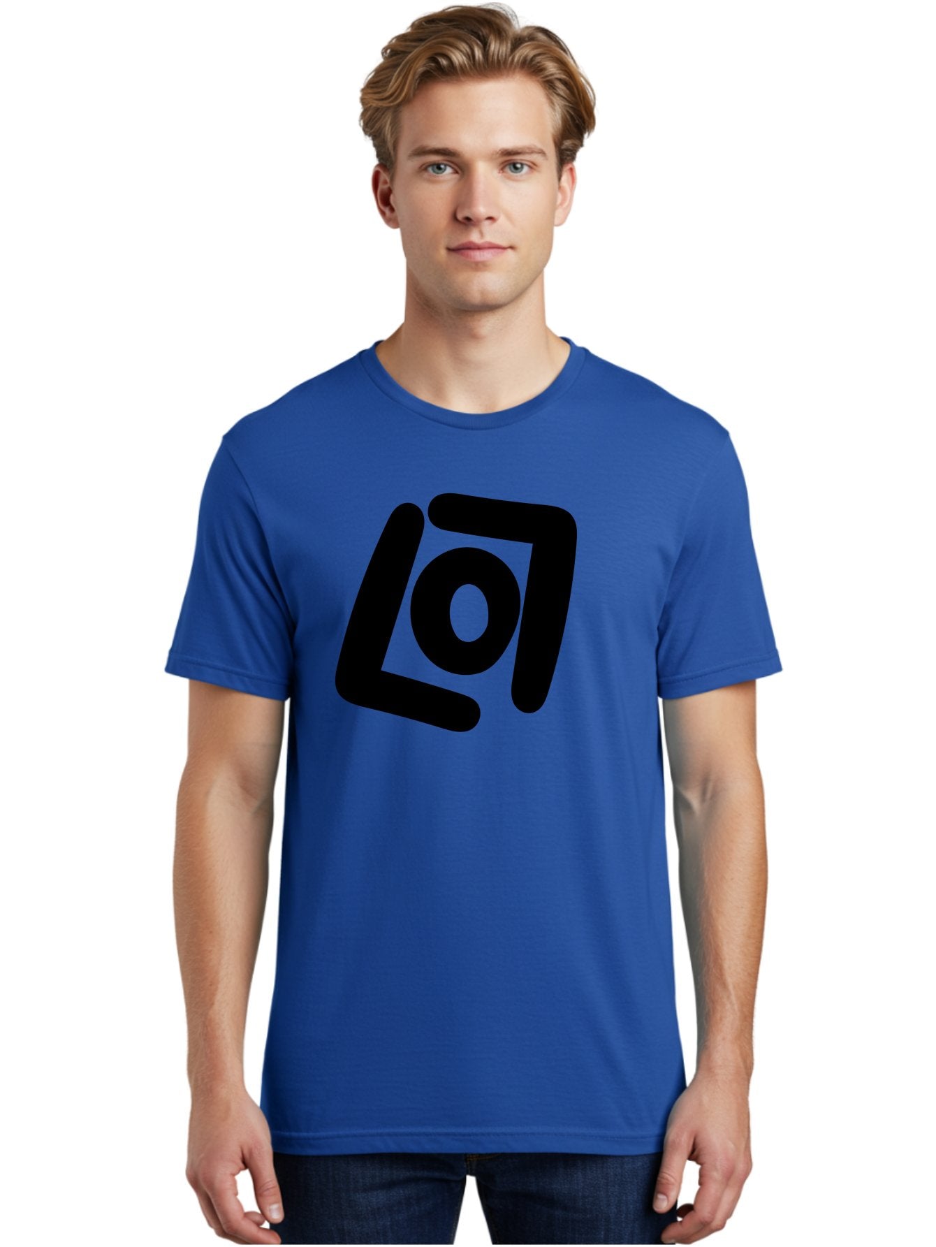 Lo7 Men'S Graphic Tee, 100% Cotton, Comfortable Casual Summer Wear, Machine Washable, Stylized Logo, Modern Design, Abstract Shapes, Geometric Pattern, Minimalist Art, Bold Lines, Unique Typography -  Aaa460 26