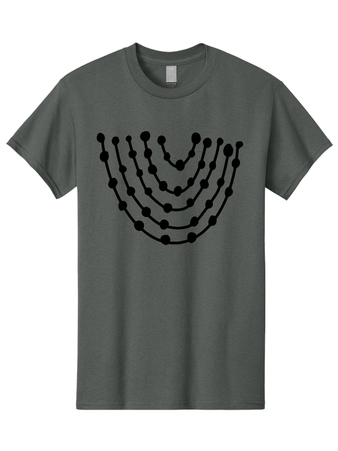 Menorah Men'S Graphic Tee, 100% Cotton, Comfortable Casual Summer Wear, Machine Washable, Menorah Illustration, Seven-Branched Candelabrum, Jewish Symbol, Black Graphic, Hanukkah, Faith, Tradition, Culture, Celebration -  Aaa463 17