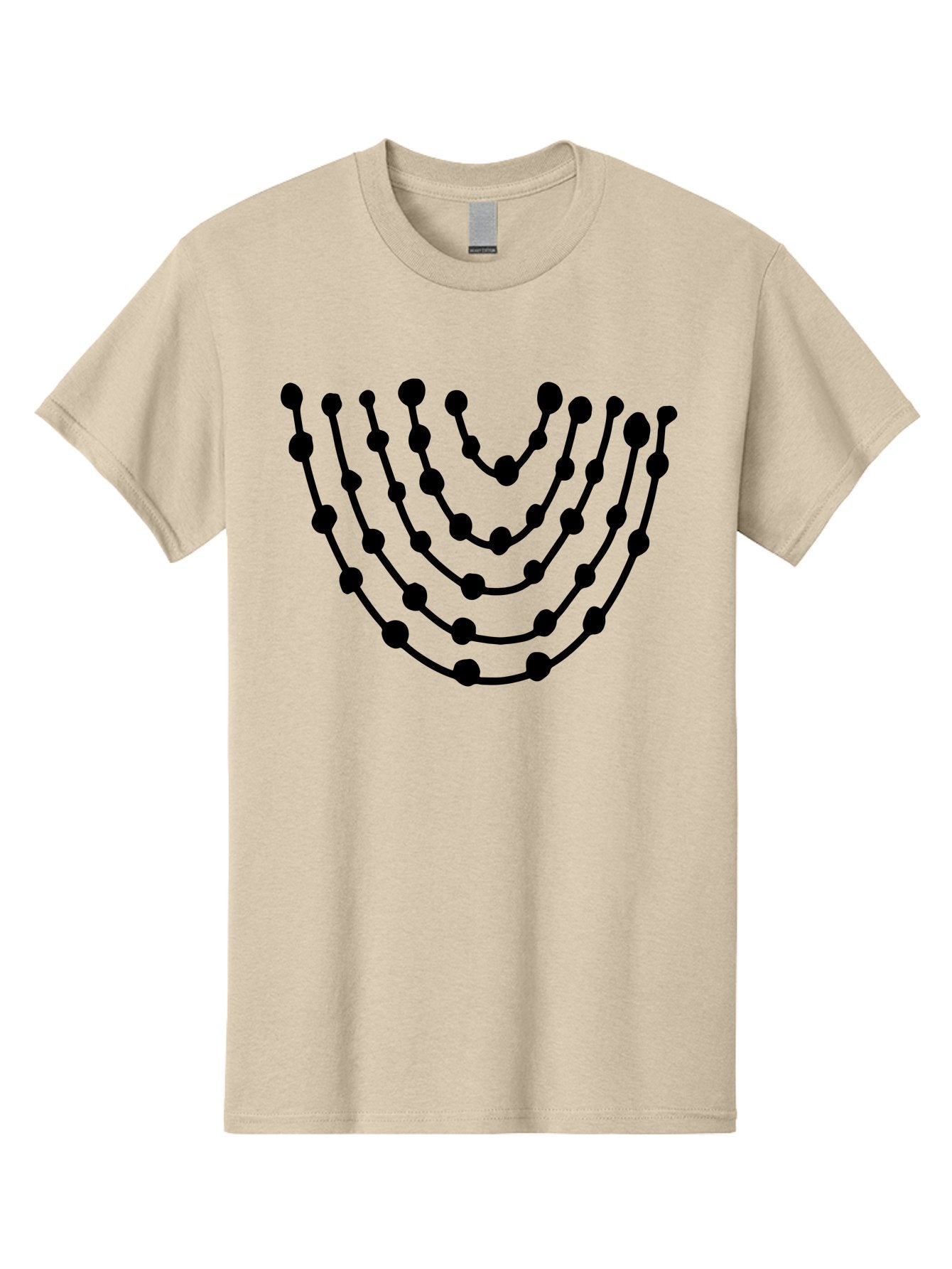 Menorah Men'S Graphic Tee, 100% Cotton, Comfortable Casual Summer Wear, Machine Washable, Menorah Illustration, Seven-Branched Candelabrum, Jewish Symbol, Black Graphic, Hanukkah, Faith, Tradition, Culture, Celebration -  Aaa463 21