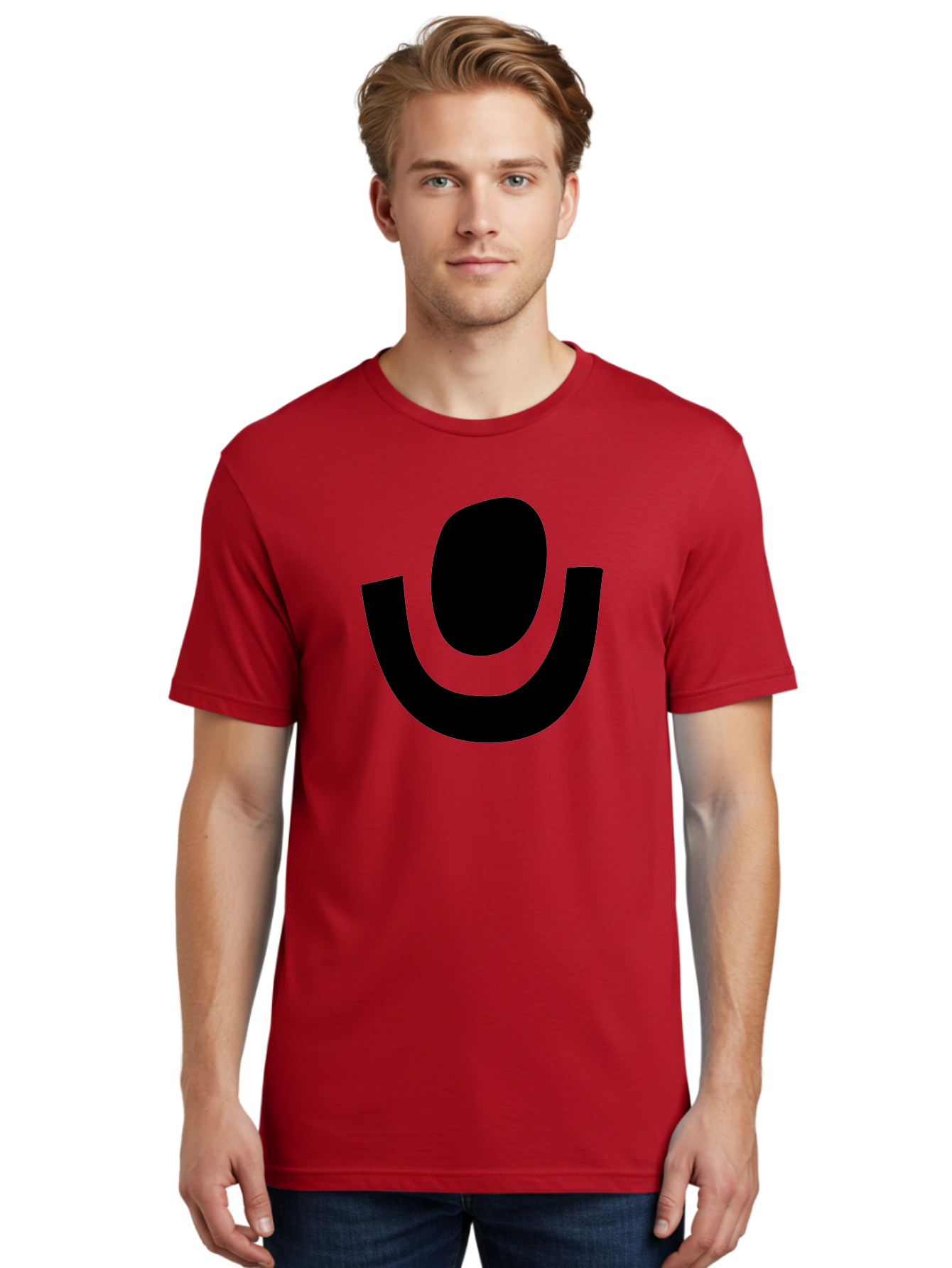 Microphone-Icon Men'S Graphic Tee, 100% Cotton, Comfortable Casual Summer Wear, Machine Washable, Microphone Icon, Voice Recording, Podcasting, Music, Audio Equipment, Black Silhouette, Simple Design, Modern Logo -  Aaa464 24