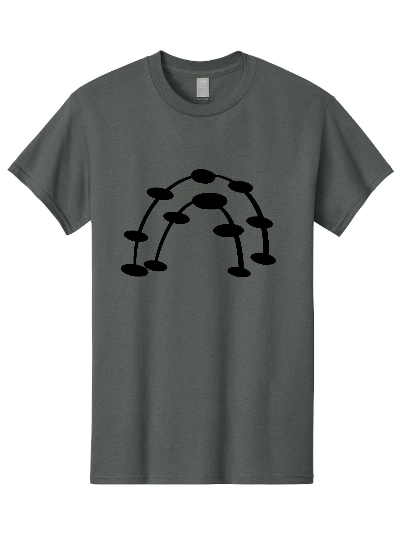 Molecule-Structure Men'S Graphic Tee, 100% Cotton, Comfortable Casual Summer Wear, Machine Washable, Network Diagram, Interconnected Nodes, Abstract Design, Futuristic Illustration, Digital Connectivity, Complex Network, Node Connections, -  Aaa465 3