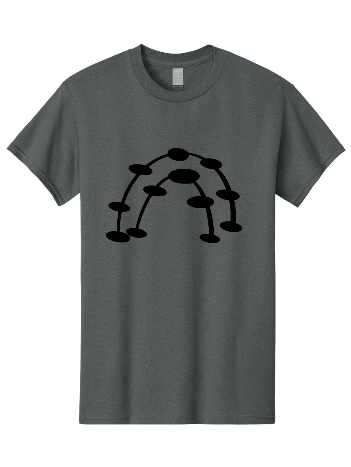 Molecule-Structure Men'S Graphic Tee, 100% Cotton, Comfortable Casual Summer Wear, Machine Washable, Network Diagram, Interconnected Nodes, Abstract Design, Futuristic Illustration, Digital Connectivity, Complex Network, Node Connections, -  Aaa465 17