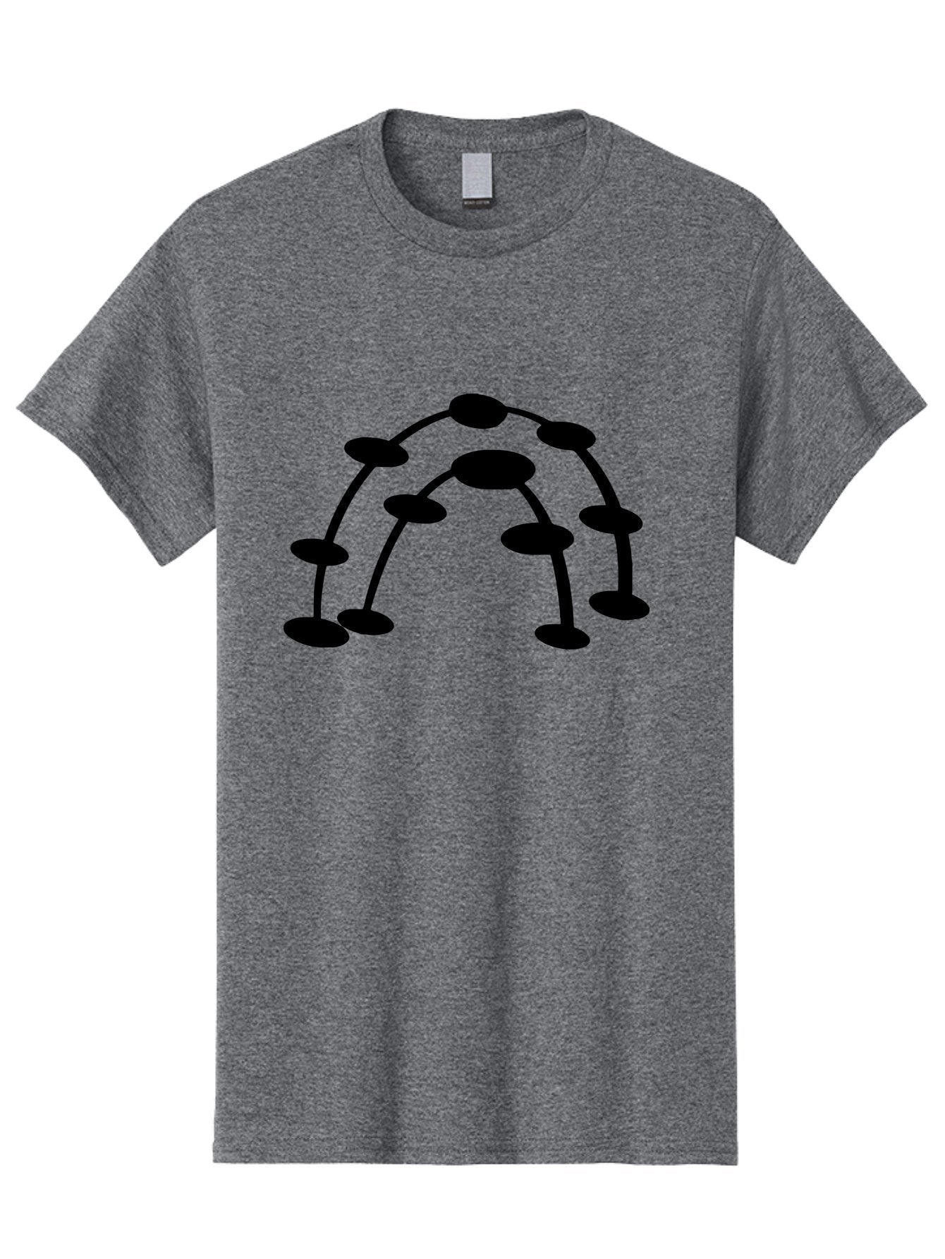 Molecule-Structure Men'S Graphic Tee, 100% Cotton, Comfortable Casual Summer Wear, Machine Washable, Network Diagram, Interconnected Nodes, Abstract Design, Futuristic Illustration, Digital Connectivity, Complex Network, Node Connections, -  Aaa465 7