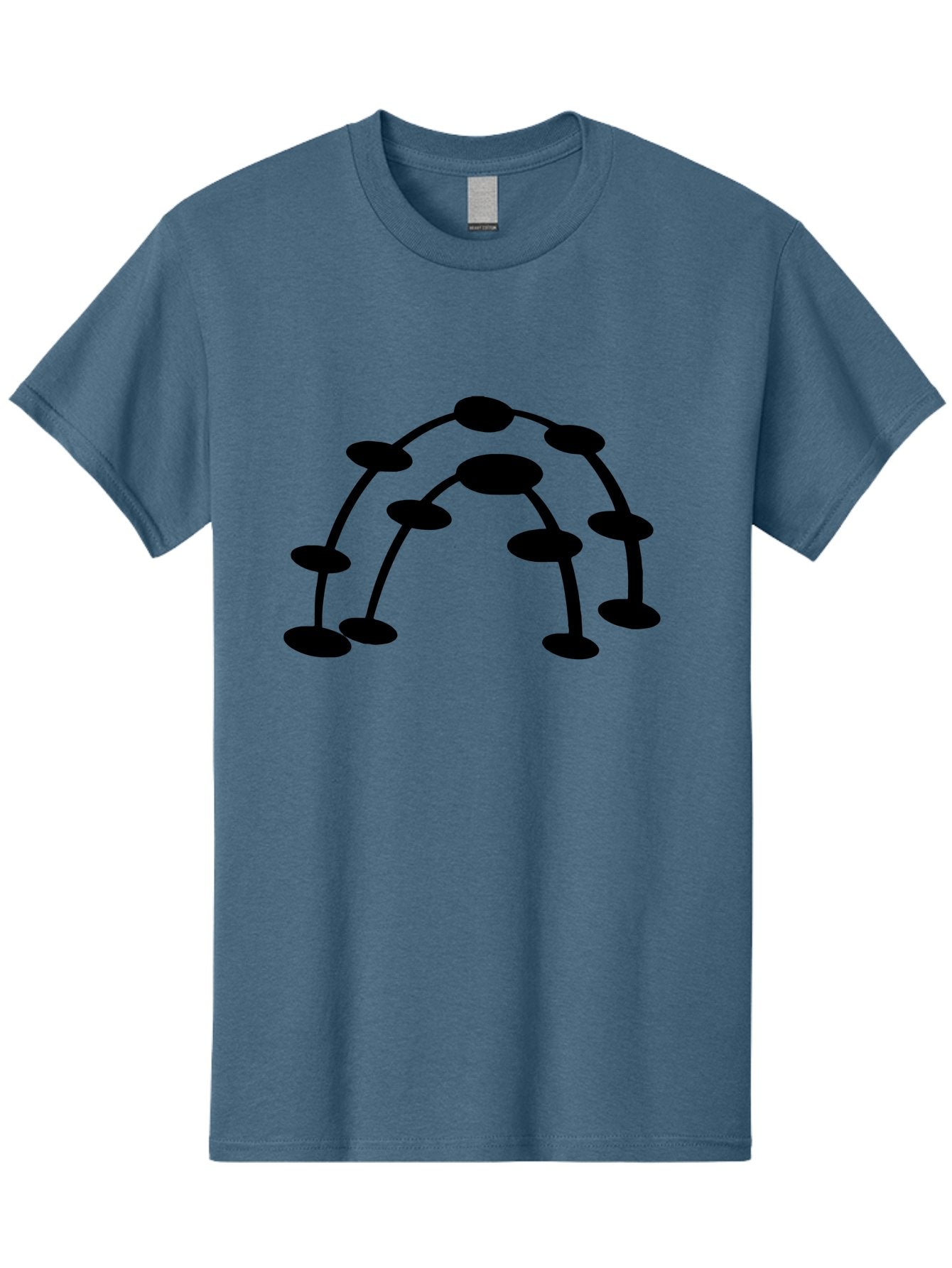 Molecule-Structure Men'S Graphic Tee, 100% Cotton, Comfortable Casual Summer Wear, Machine Washable, Network Diagram, Interconnected Nodes, Abstract Design, Futuristic Illustration, Digital Connectivity, Complex Network, Node Connections, -  Aaa465 11