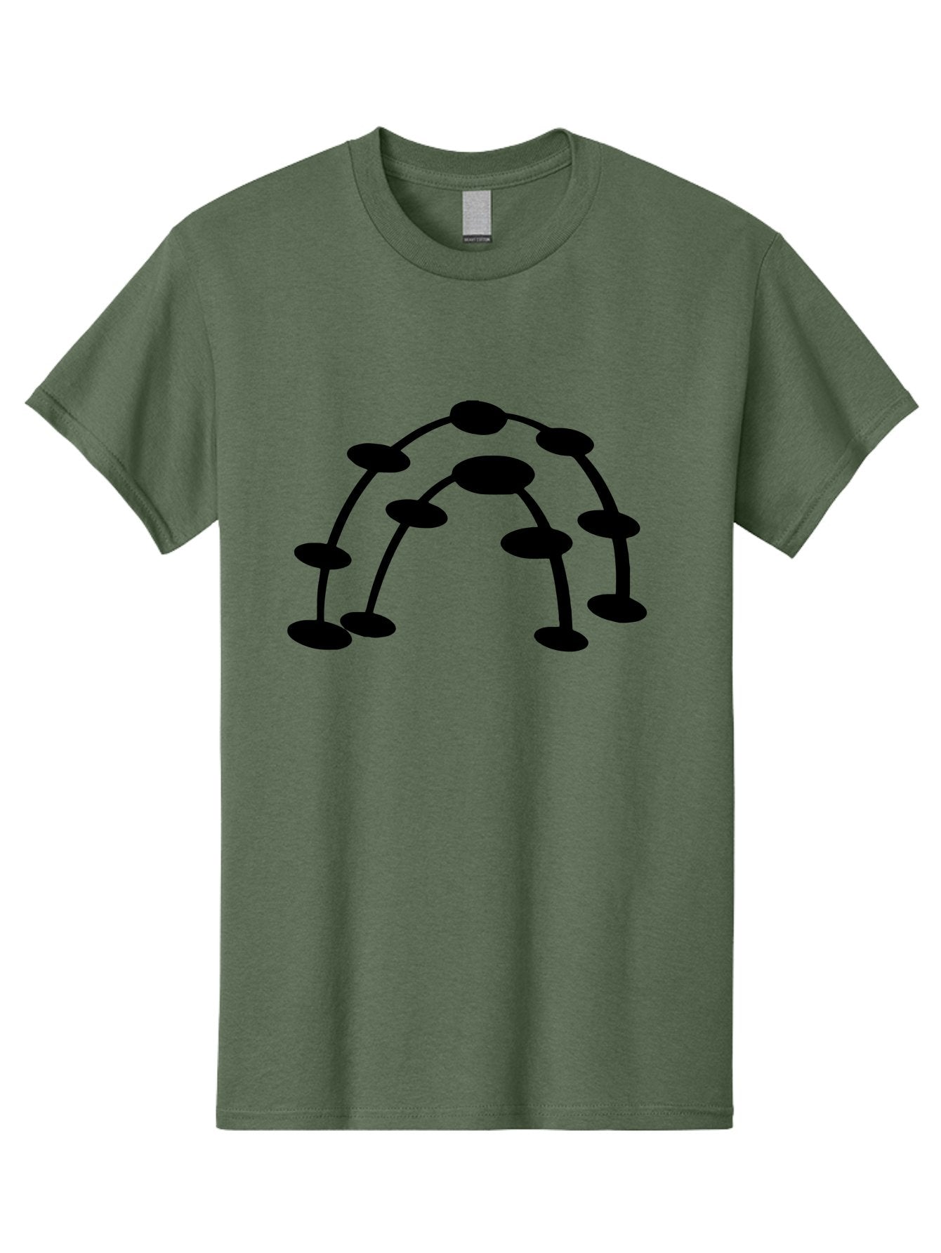 Molecule-Structure Men'S Graphic Tee, 100% Cotton, Comfortable Casual Summer Wear, Machine Washable, Network Diagram, Interconnected Nodes, Abstract Design, Futuristic Illustration, Digital Connectivity, Complex Network, Node Connections, -  Aaa465 5