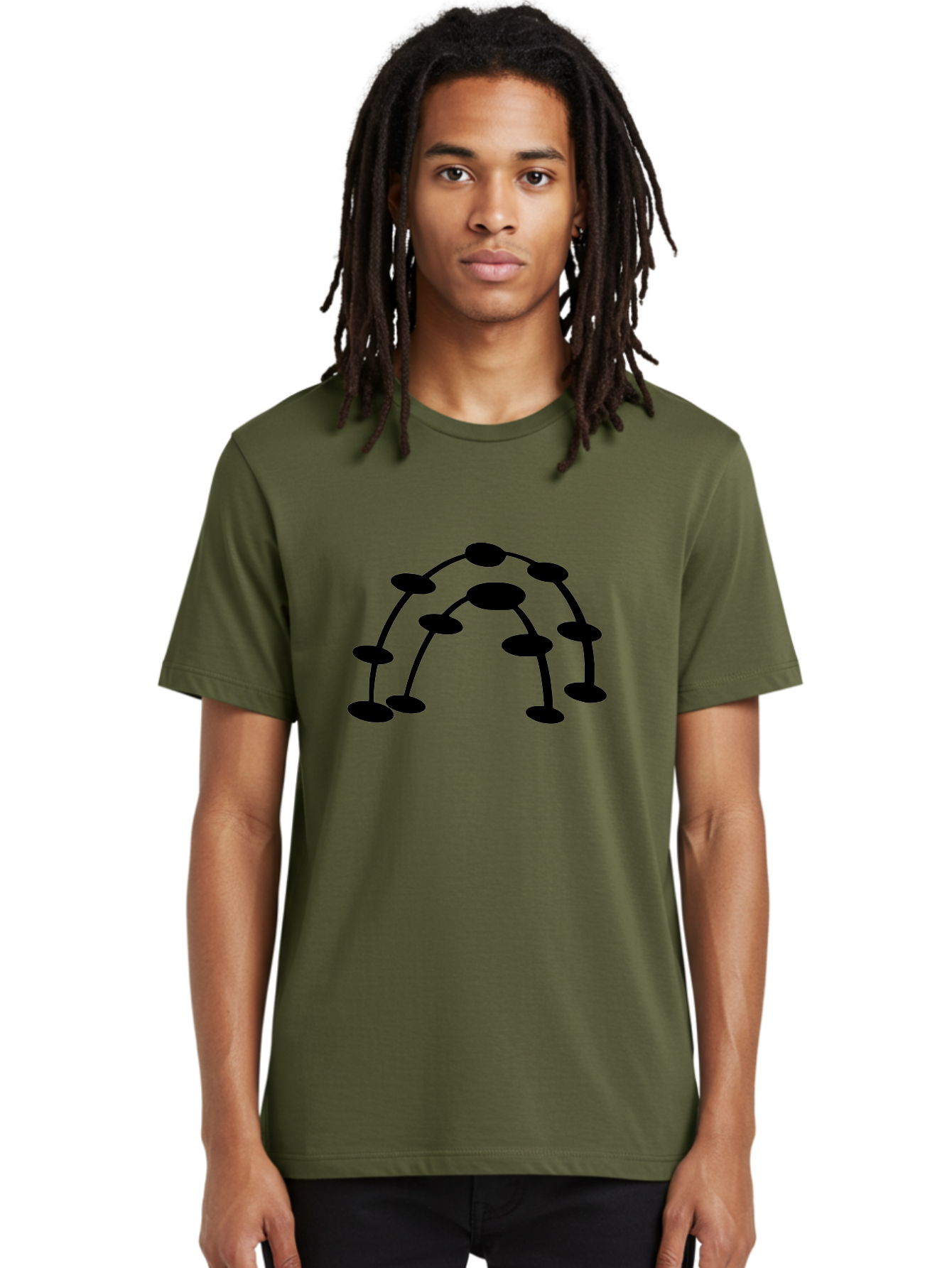 Molecule-Structure Men'S Graphic Tee, 100% Cotton, Comfortable Casual Summer Wear, Machine Washable, Network Diagram, Interconnected Nodes, Abstract Design, Futuristic Illustration, Digital Connectivity, Complex Network, Node Connections, -  Aaa465 16
