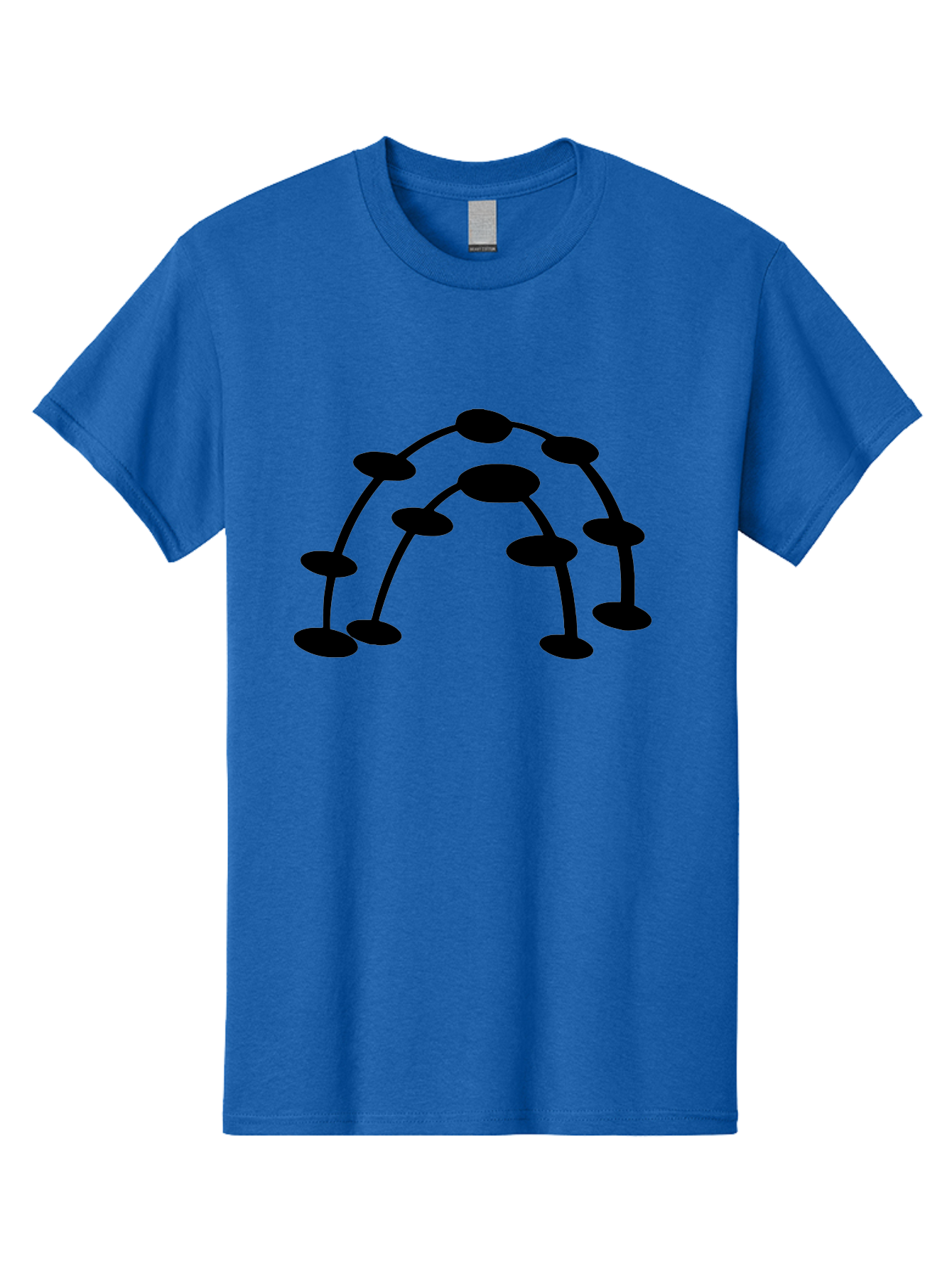 Molecule-Structure Men'S Graphic Tee, 100% Cotton, Comfortable Casual Summer Wear, Machine Washable, Network Diagram, Interconnected Nodes, Abstract Design, Futuristic Illustration, Digital Connectivity, Complex Network, Node Connections, -  Aaa465 25