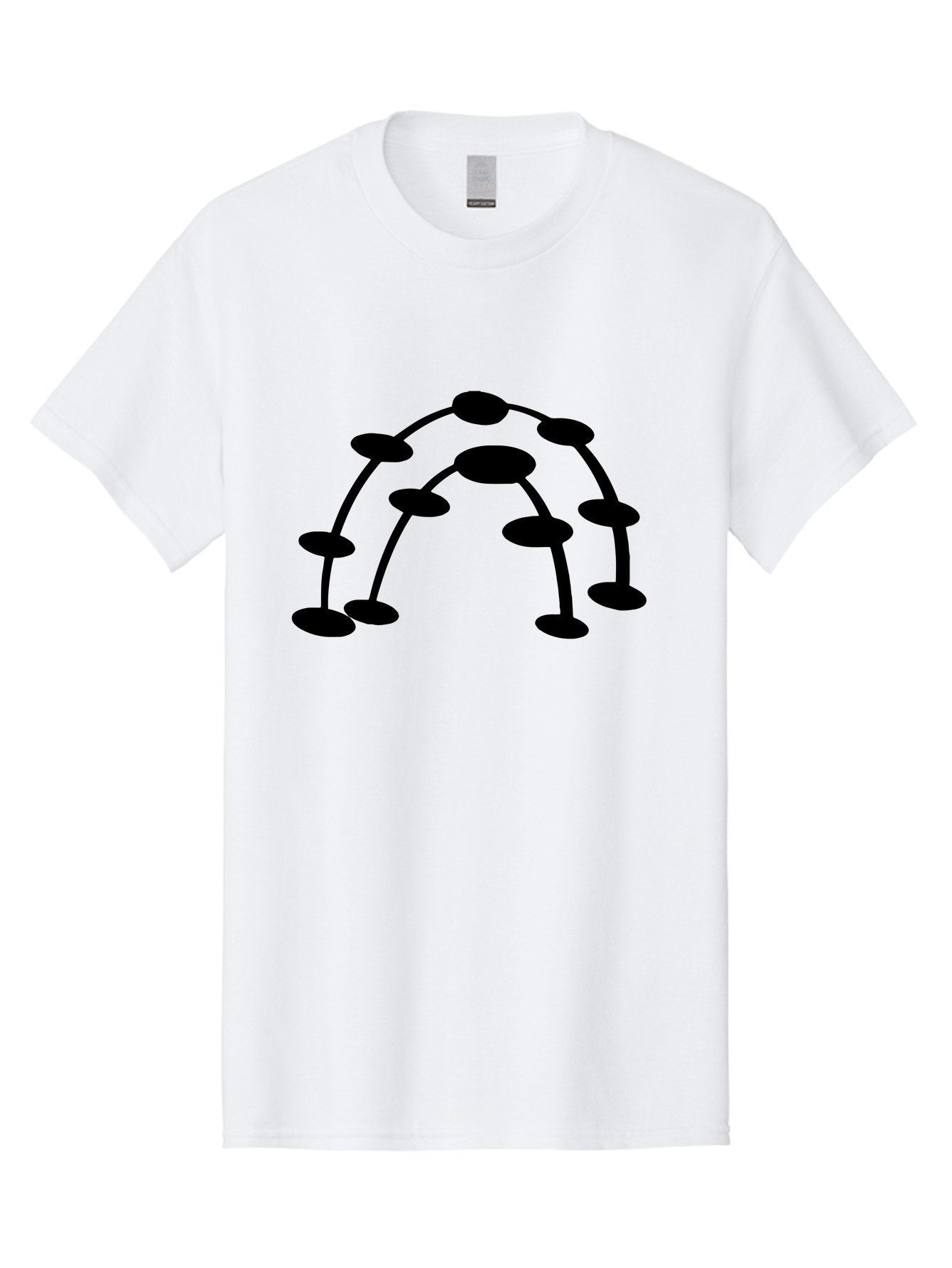 Molecule-Structure Men'S Graphic Tee, 100% Cotton, Comfortable Casual Summer Wear, Machine Washable, Network Diagram, Interconnected Nodes, Abstract Design, Futuristic Illustration, Digital Connectivity, Complex Network, Node Connections, -  Aaa465 21