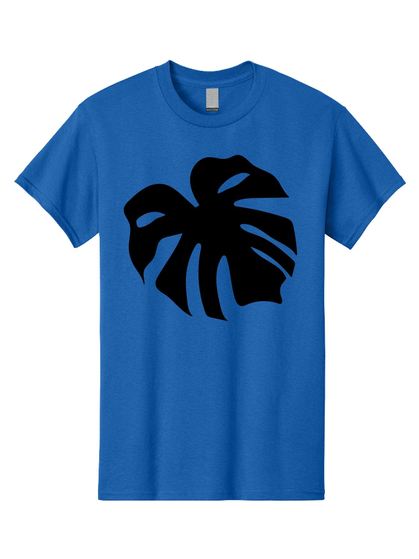 Monstera-Leaf-1 Men'S Graphic Tee, 100% Cotton, Comfortable Casual Summer Wear, Machine Washable, Tropical Leaf, Monstera Deliciosa, Exotic Foliage, Jungle Plants, Unique Shapes, Leafy Greens, Black Silhouette -  Aaa466 7