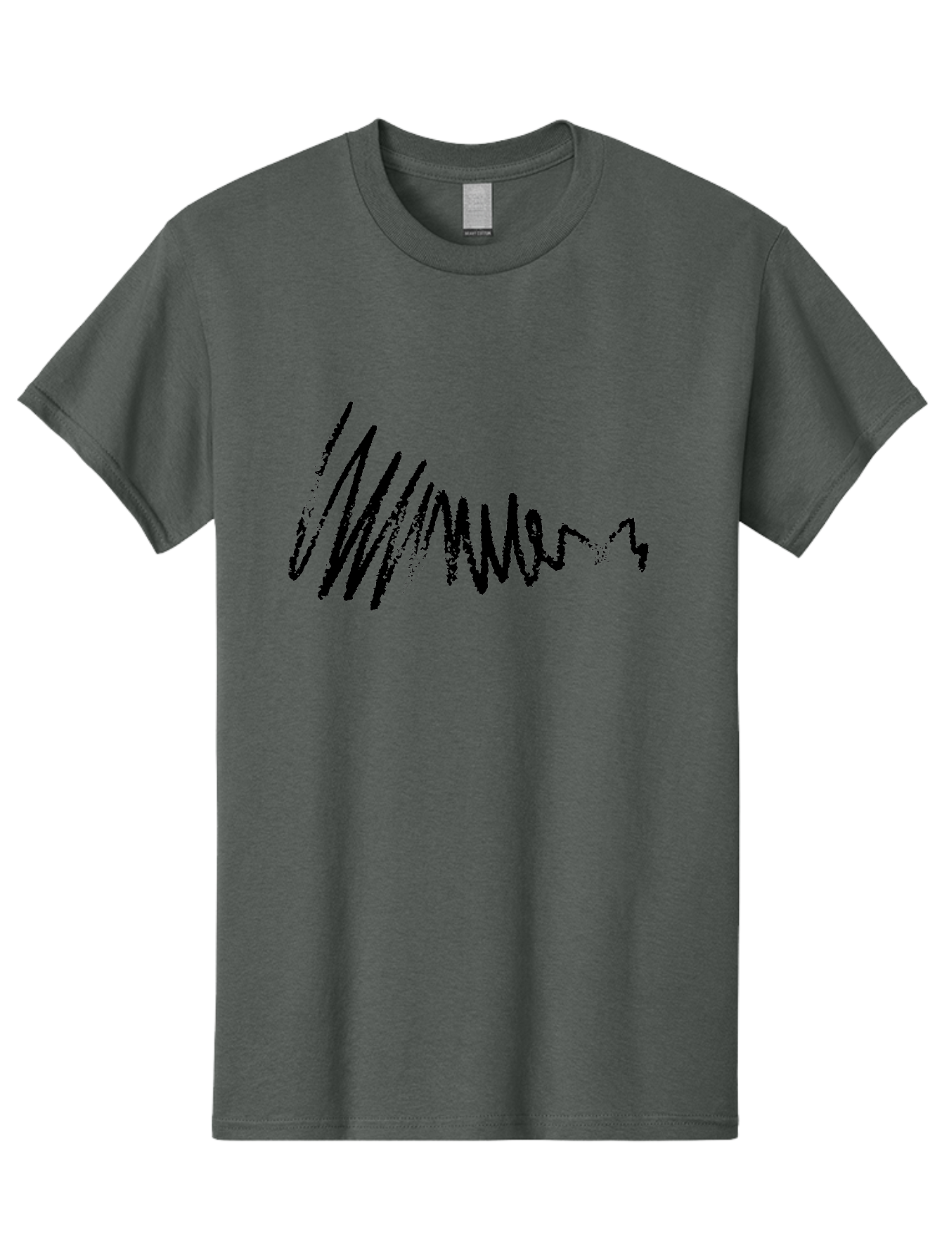 Mummer Men'S Graphic Tee, 100% Cotton, Comfortable Casual Summer Wear, Machine Washable, Black Scribble, Handwriting, Cursive Text, Abstract Design, Creative Typography, Mummer Word, Dynamic Lines, Artistic Expression -  Aaa470 3