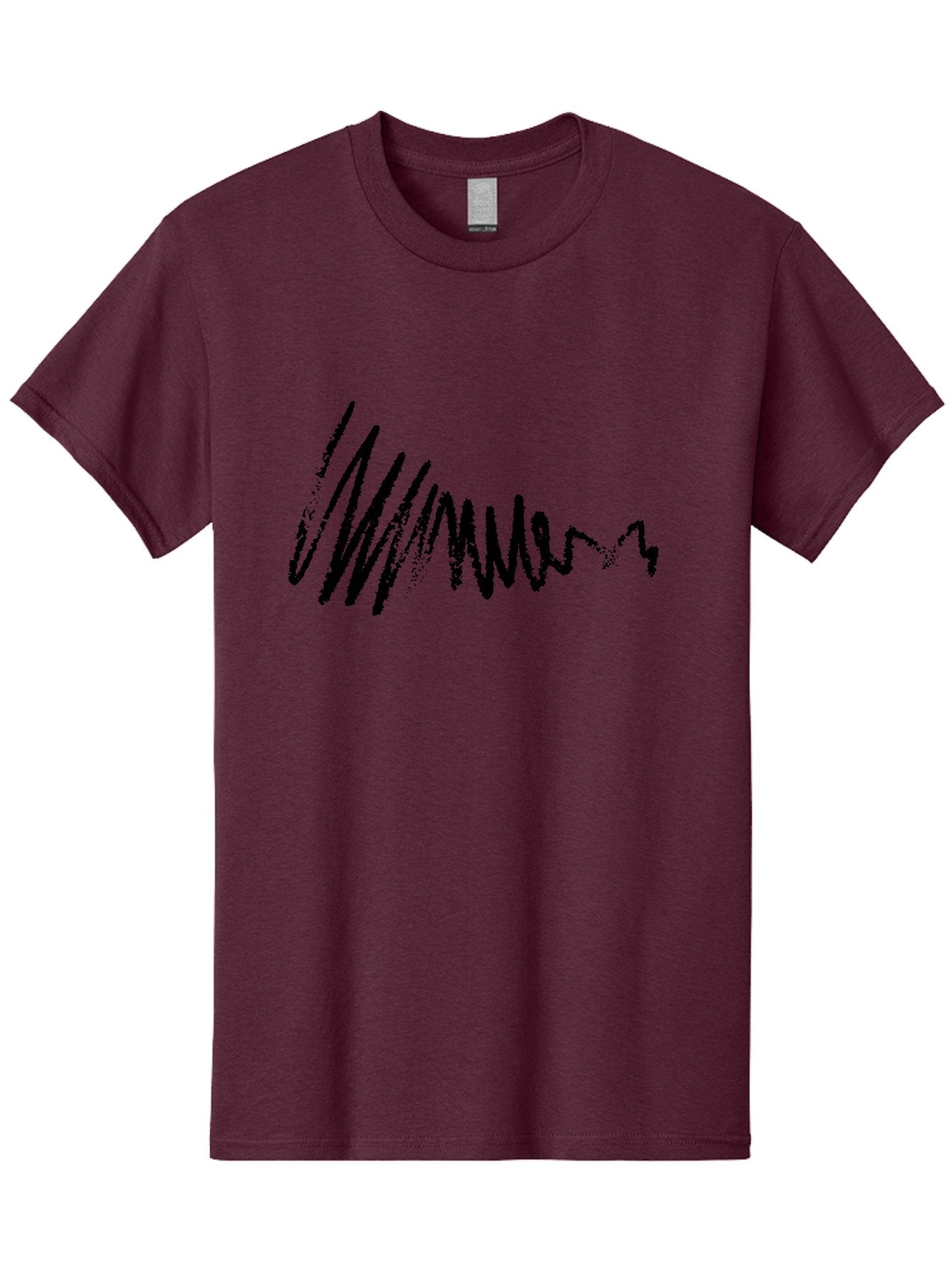 Mummer Men'S Graphic Tee, 100% Cotton, Comfortable Casual Summer Wear, Machine Washable, Black Scribble, Handwriting, Cursive Text, Abstract Design, Creative Typography, Mummer Word, Dynamic Lines, Artistic Expression -  Aaa470 23