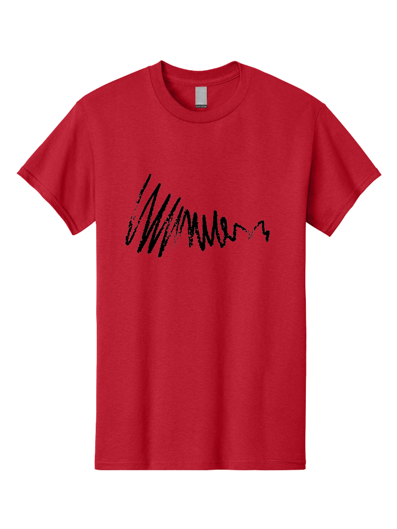Mummer Men'S Graphic Tee, 100% Cotton, Comfortable Casual Summer Wear, Machine Washable, Black Scribble, Handwriting, Cursive Text, Abstract Design, Creative Typography, Mummer Word, Dynamic Lines, Artistic Expression -  Aaa470 23