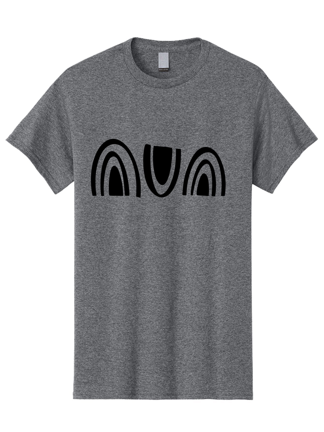 Nun Men'S Graphic Tee, 100% Cotton, Comfortable Casual Summer Wear, Machine Washable, Ava Logo, Minimalist Design, Black And Green Color Scheme, Simple Typography, Abstract Shapes, Modern Aesthetic, Graphical Elements -  Aaa471 9