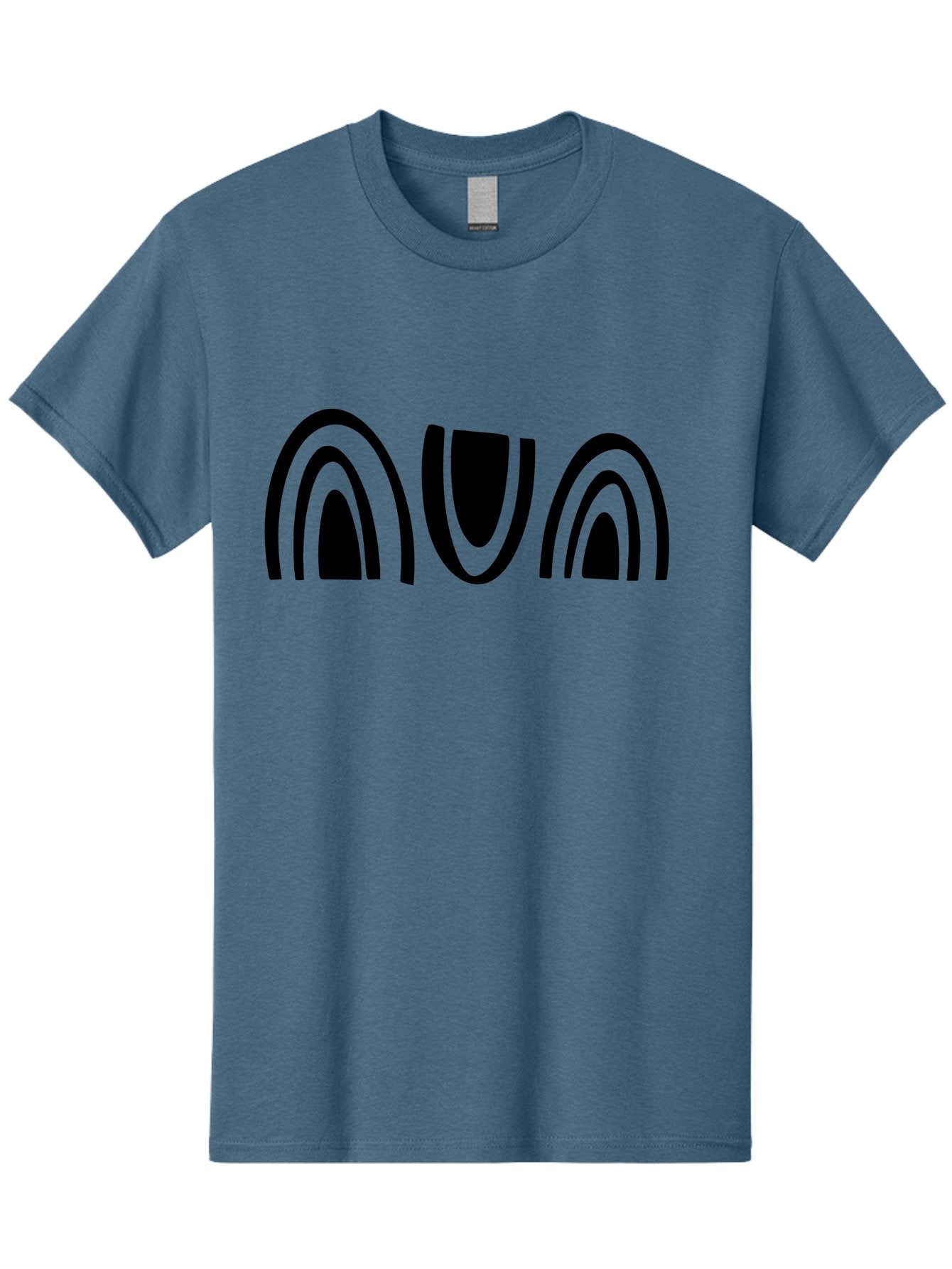 Nun Men'S Graphic Tee, 100% Cotton, Comfortable Casual Summer Wear, Machine Washable, Ava Logo, Minimalist Design, Black And Green Color Scheme, Simple Typography, Abstract Shapes, Modern Aesthetic, Graphical Elements -  Aaa471 7