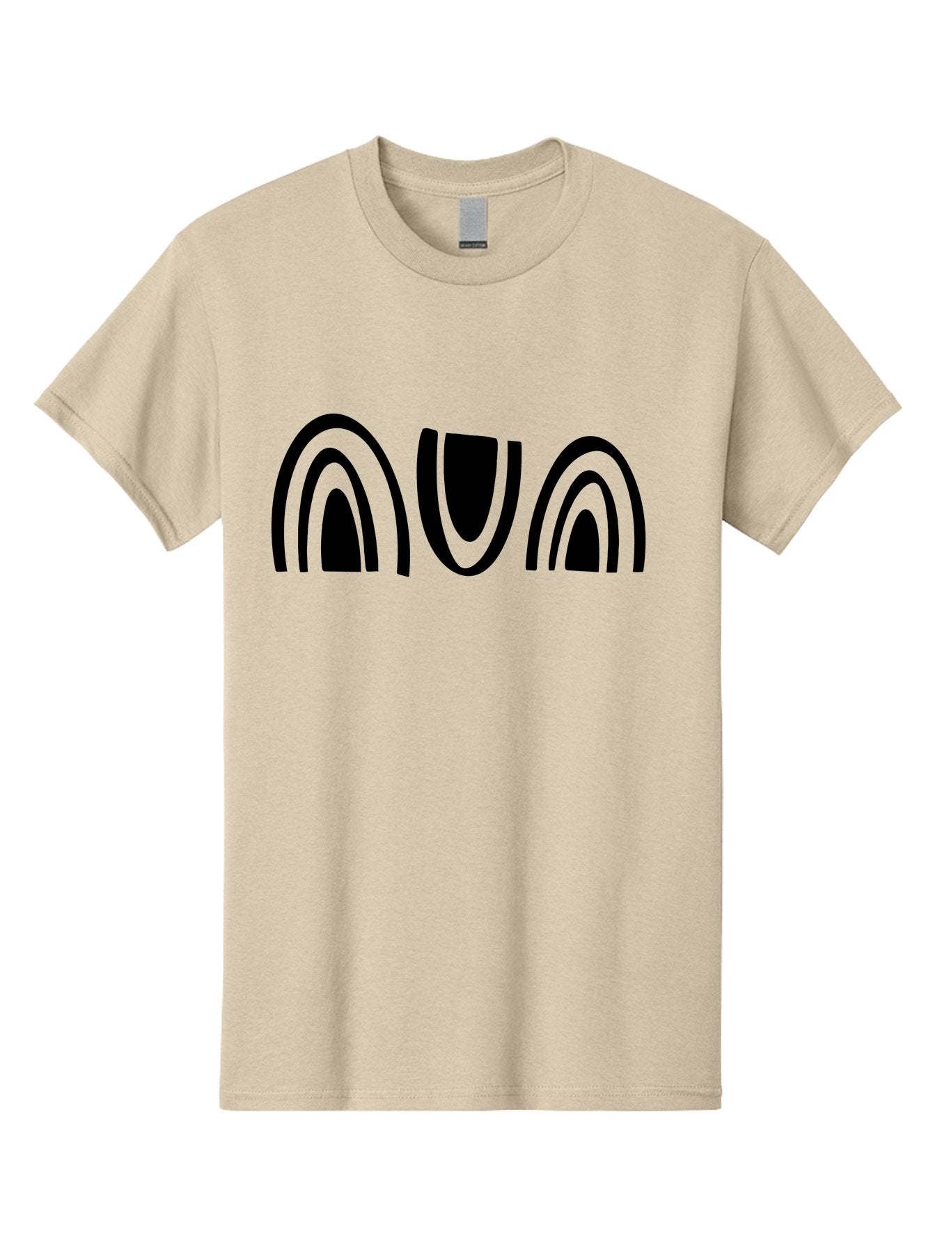 Nun Men'S Graphic Tee, 100% Cotton, Comfortable Casual Summer Wear, Machine Washable, Ava Logo, Minimalist Design, Black And Green Color Scheme, Simple Typography, Abstract Shapes, Modern Aesthetic, Graphical Elements -  Aaa471 15