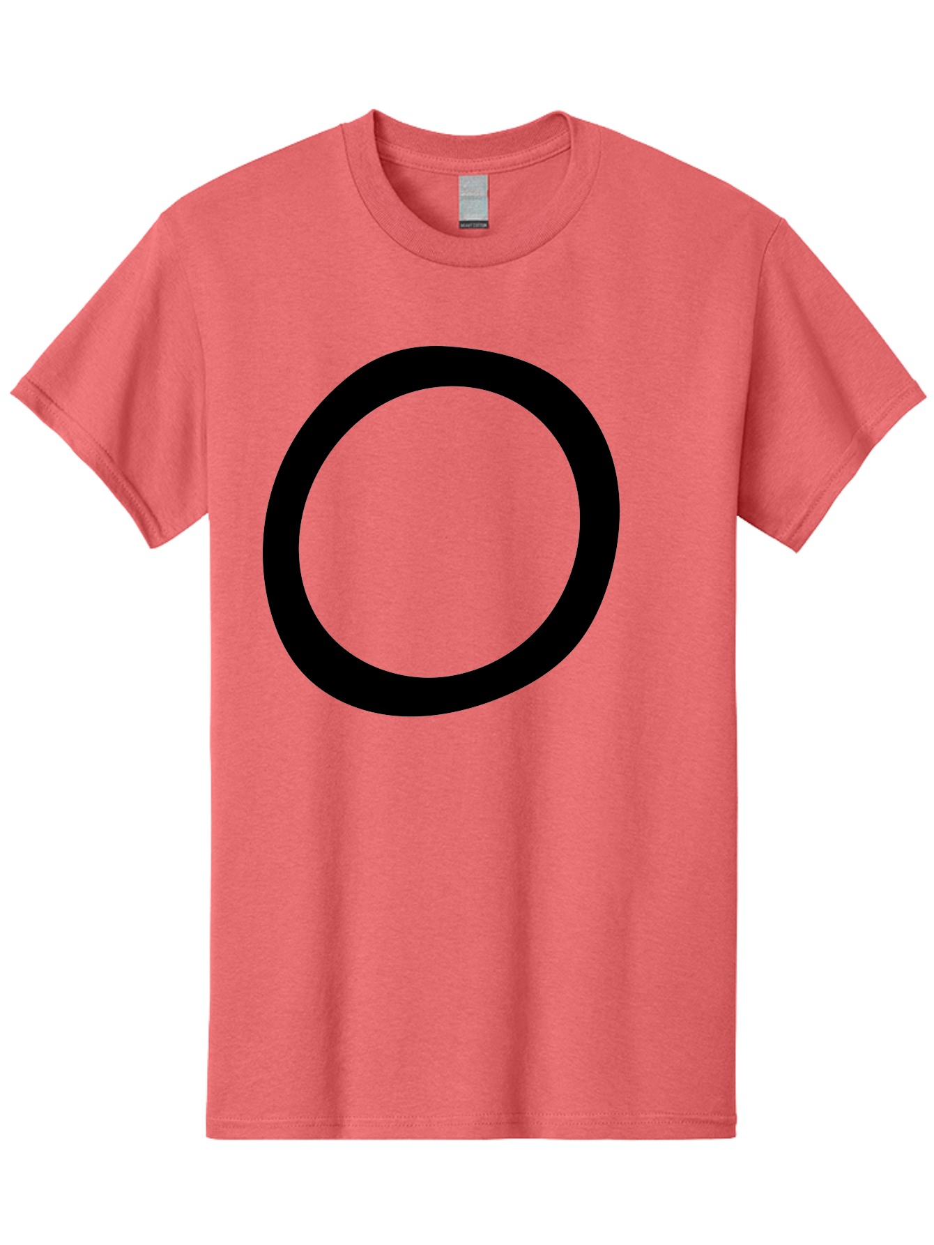 O Men'S Graphic Tee, 100% Cotton, Comfortable Casual Summer Wear, Machine Washable, Black Circle, Simple Shape, Minimalist Design, Bold Graphics, Modern Art, Abstract Symbol, Geometric Figure -  Aaa472 5