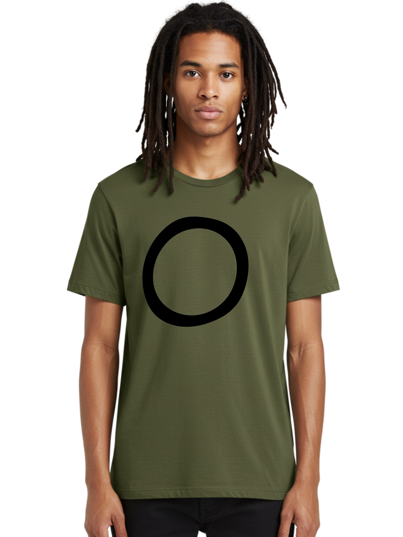 O Men'S Graphic Tee, 100% Cotton, Comfortable Casual Summer Wear, Machine Washable, Black Circle, Simple Shape, Minimalist Design, Bold Graphics, Modern Art, Abstract Symbol, Geometric Figure -  Aaa472 16