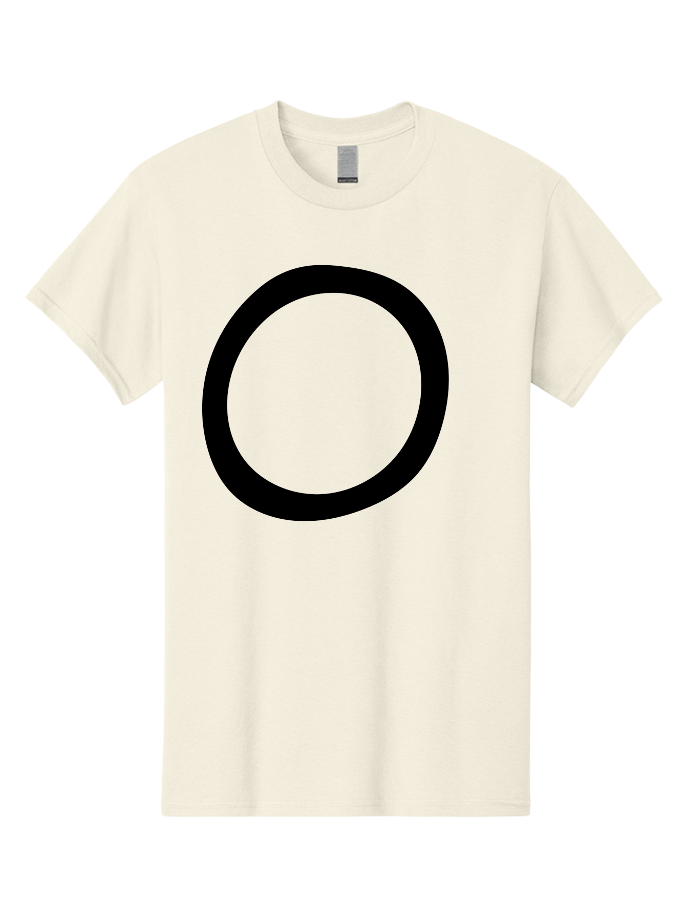 O Men'S Graphic Tee, 100% Cotton, Comfortable Casual Summer Wear, Machine Washable, Black Circle, Simple Shape, Minimalist Design, Bold Graphics, Modern Art, Abstract Symbol, Geometric Figure -  Aaa472 17